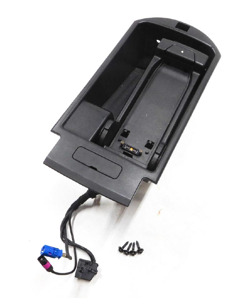 2013 BMW X3 (F25) FRONT CONSOLE USB PHONE CHARGER BASE STORAGE INSERT TRAY CUBBY — exact item pictured