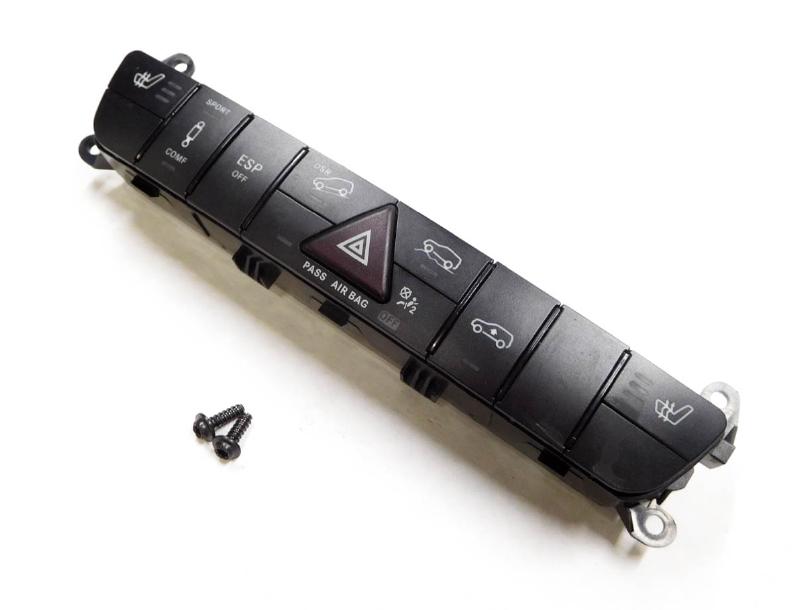 2006 MERCEDES ML500 (W164) CENTER DASH ESP DSR HEATED SEAT HAZARD BUTTON PANEL — exact item pictured