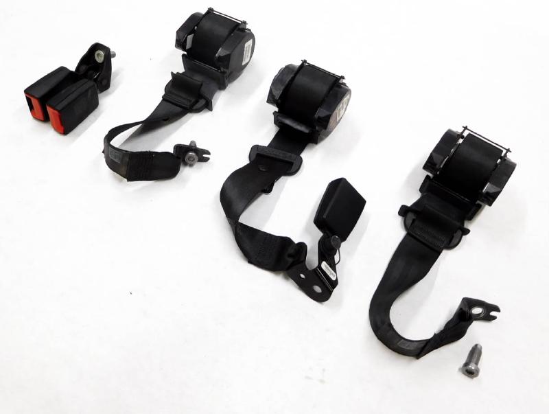 2012 VW PASSAT (NMS) LEFT / CENTER / RIGHT REAR SEATBELT RETRACTOR RECEIVER SET5 — exact item pictured