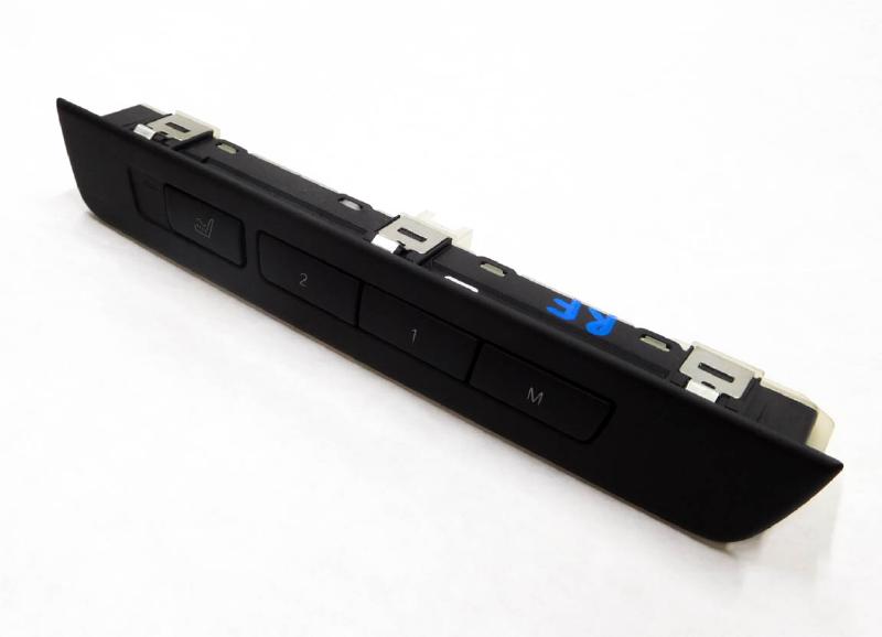 2011 BMW 750i (F01) RIGHT PASSENGER ACTIVE COMFORT SEAT ADJUST SWITCH (BLACK) — exact item pictured