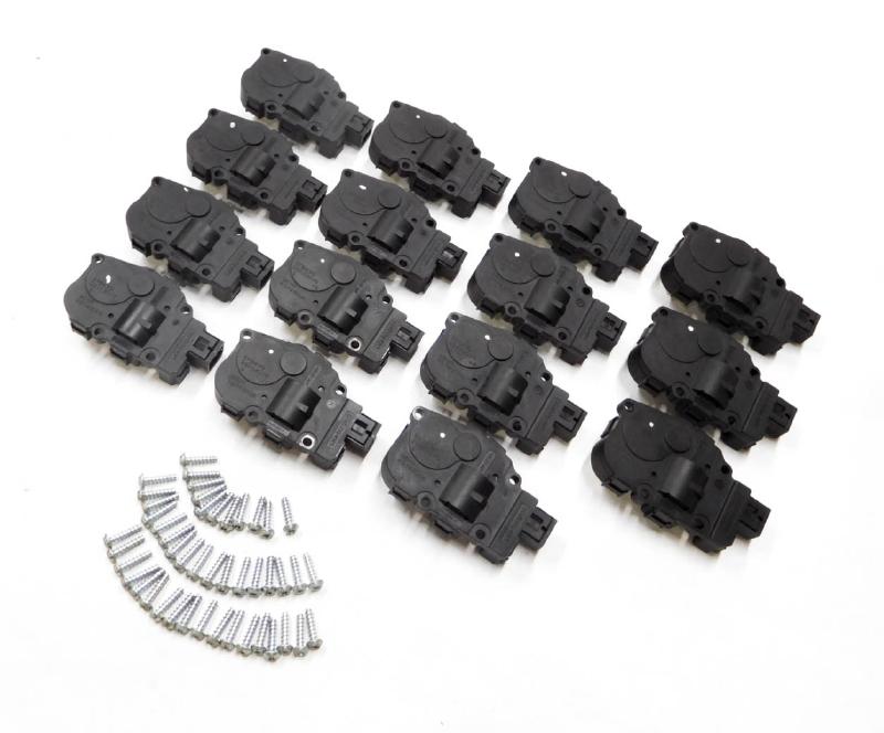 2011 BMW 750i (F01) FRONT HEATER A/C BLEND DOOR FLAP MOTOR SERVO ACTUATOR SET 15 — exact item pictured