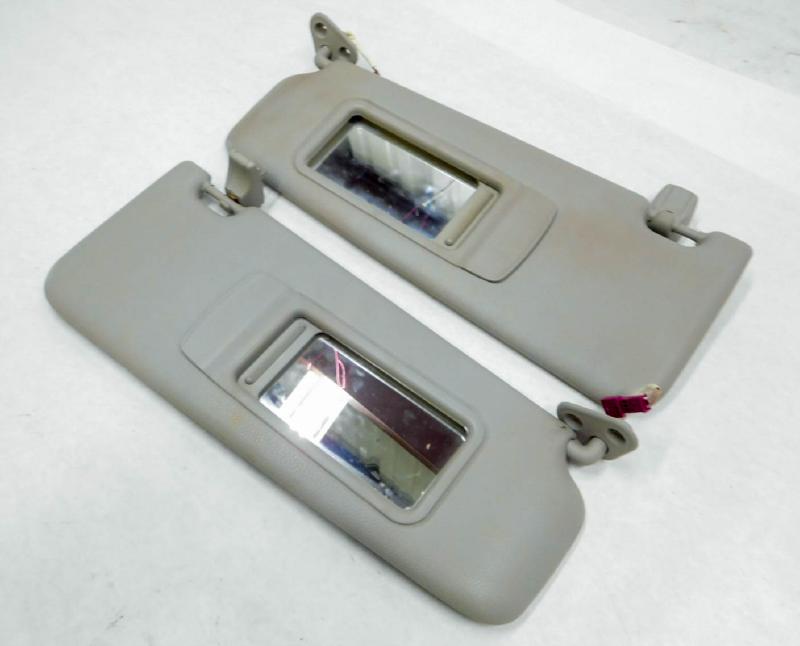 07-13 BMW 328i 335i E92 COUPE LEFT DRIVER & RIGHT PASSENGER SUNVISOR SET (GRAY) — exact item pictured