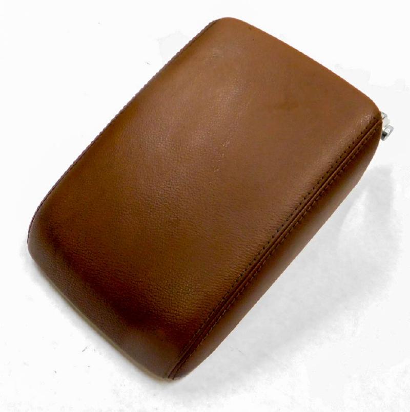 2009 AUDI A5 (B8 8T) FRONT CENTER CONSOLE STORAGE BOX ARM REST (CINNAMON BROWN) — exact item pictured