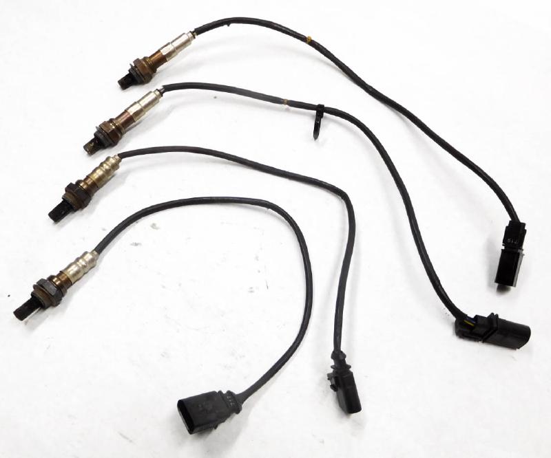 2009 AUDI Q5 (8R) 3.2L V6 PRE / POST CAT O2 OXYGEN LAMBDA PROBE SENSOR SET (4) — exact item pictured