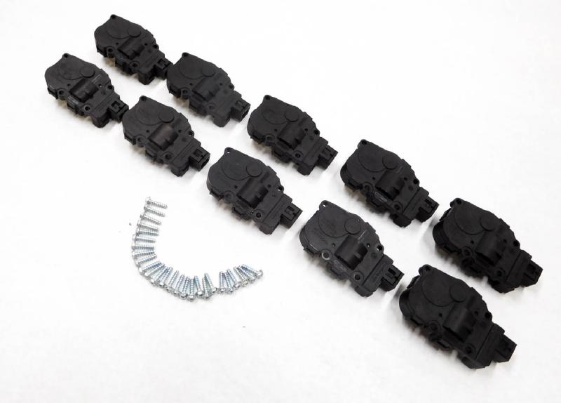 09 AUDI Q5 (8R) FRONT HEATER A/C AIR BOX BLEND DOOR ACTUATOR SERVO MOTOR SET-10 — exact item pictured