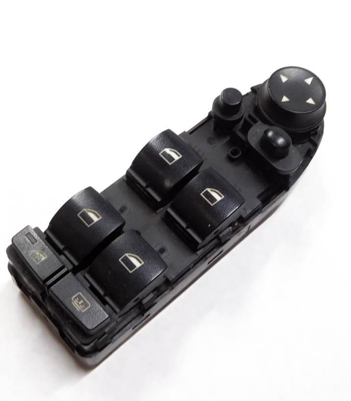 06-10 BMW 528i 535i 550i M5 (E60) DRIVER MASTER WINDOW SWITCH w/ P-FOLD & SHADE — exact item pictured