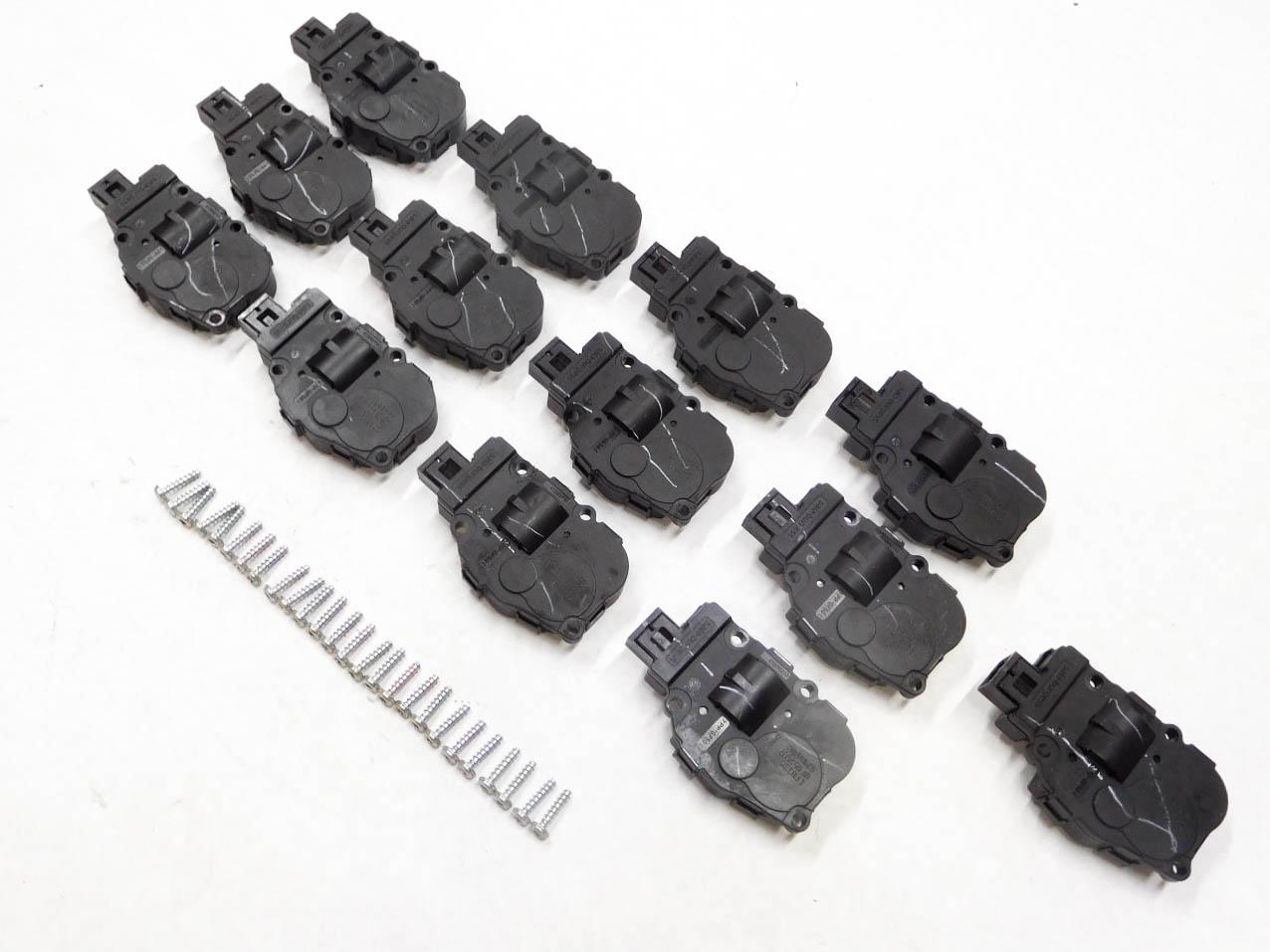 2007 BMW X5 (E70) FRONT HVAC HEATER A/C BLEND DOOR ACTUATOR SERVO MOTOR SET (13) — exact item pictured
