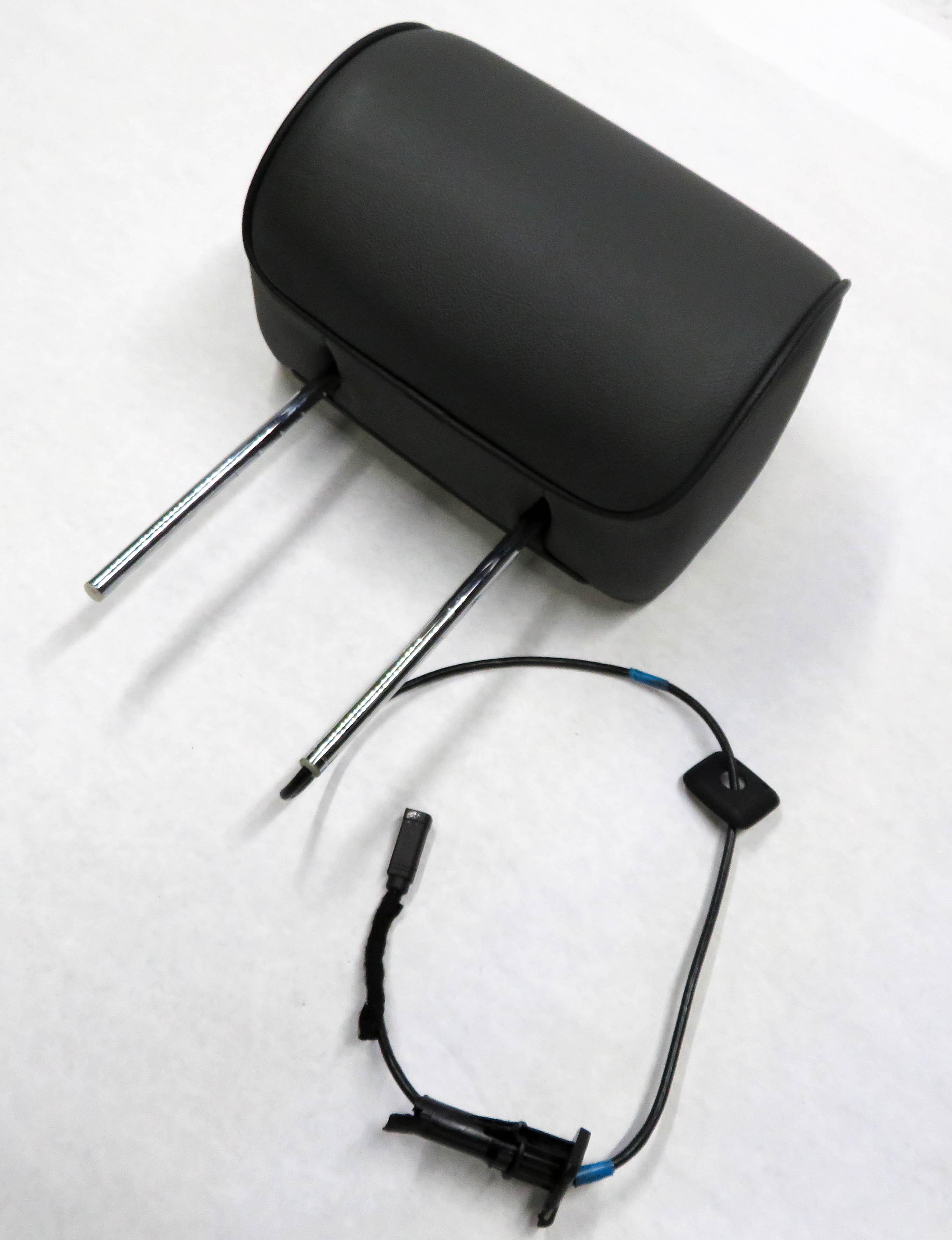 2006 RANGE ROVER (L322) - LEFT FRONT DRIVER SEAT HEADREST w/ SCREEN (CHARCOAL) — exact item pictured
