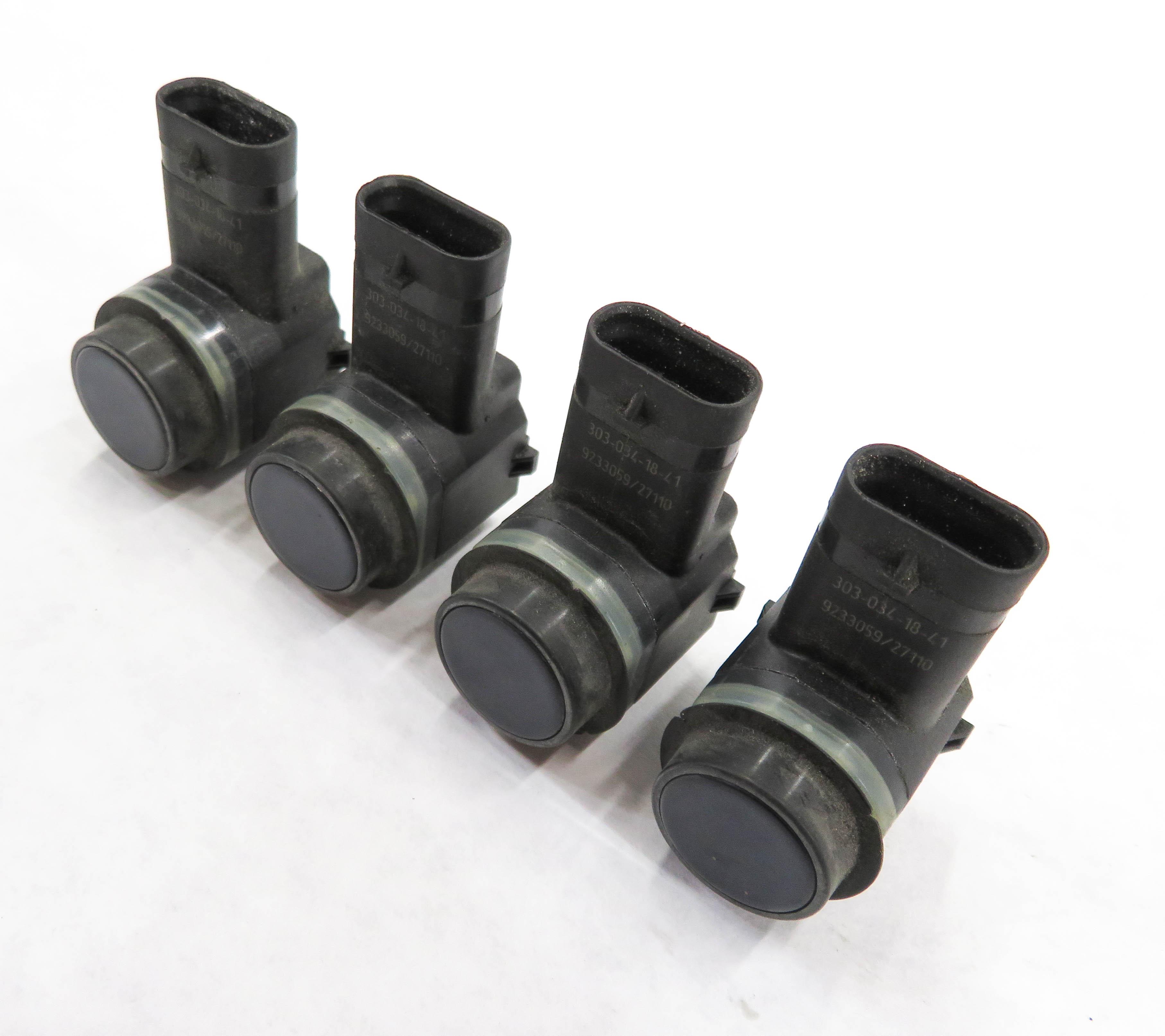 2011 BMW 550iGT (F07) REAR BUMPER PDC PARK ASSIST DISTANCE SENSOR SET-4 (BLUE) — exact item pictured