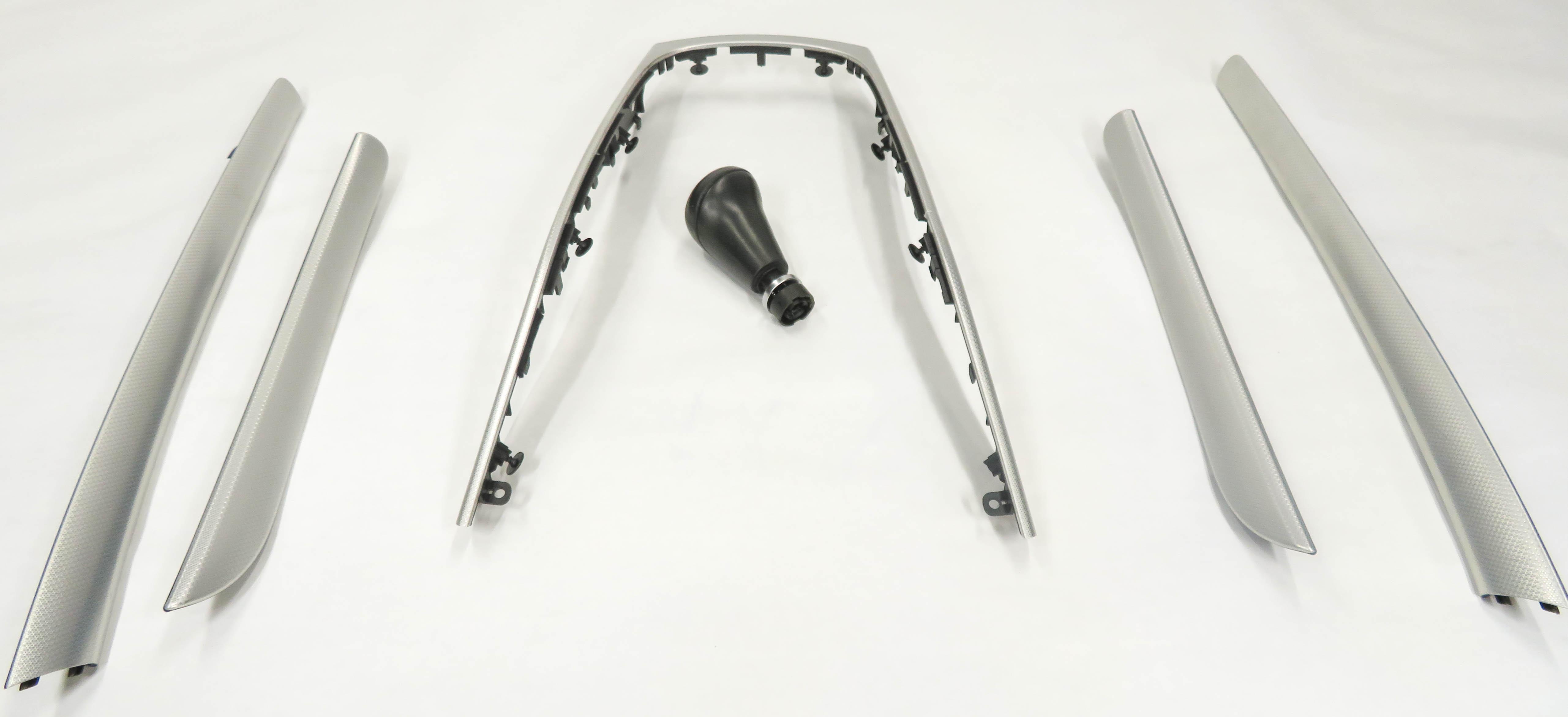 2010 AUDI A5 (B8 8T) COUPE INTERIOR ALUMINUM FISH SCALE TRIM SET — exact item pictured