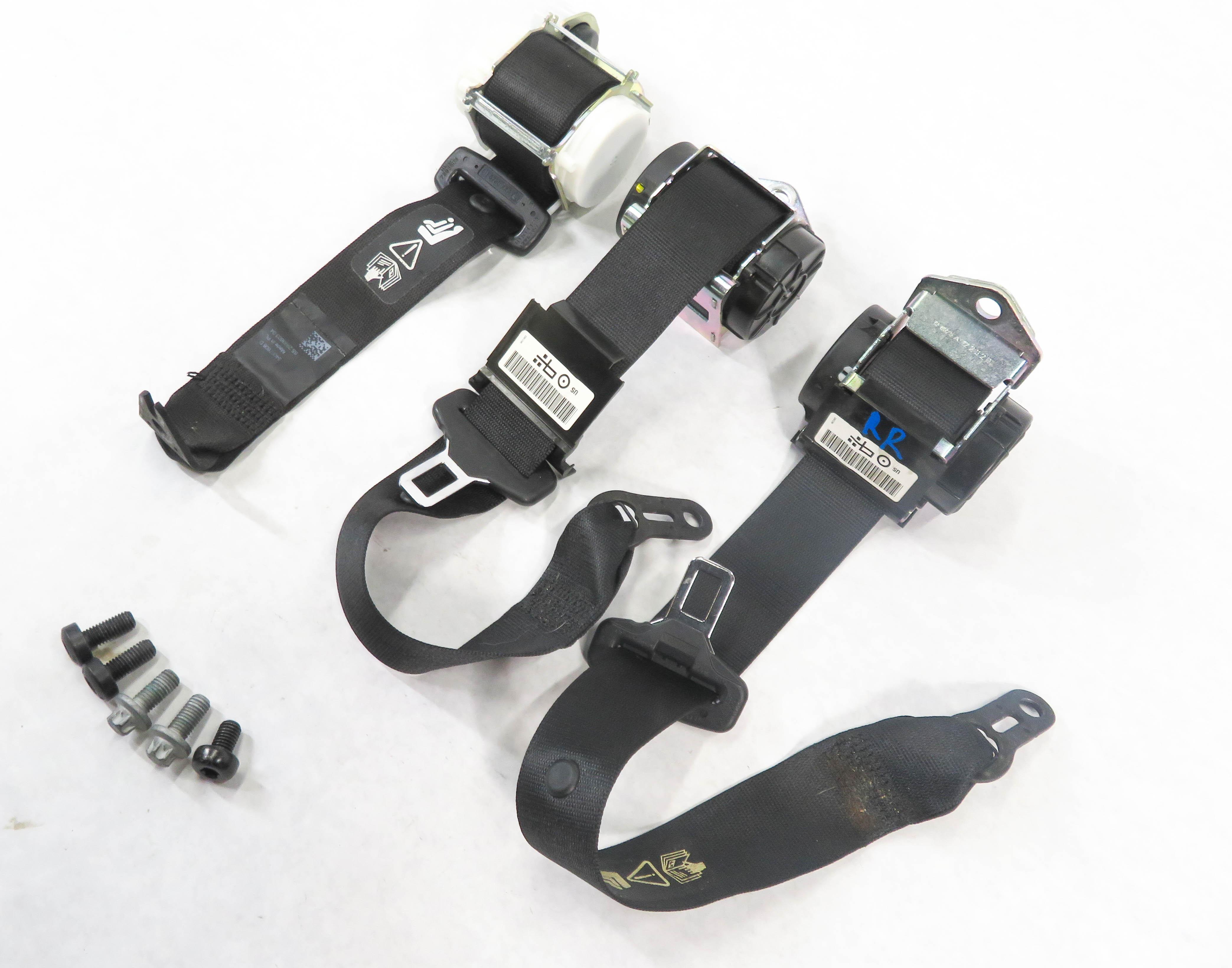 2013 BMW X1 (E84) REAR 2nd SECOND ROW SEATBELT BUCKLE RETRACTOR SET-3 — exact item pictured