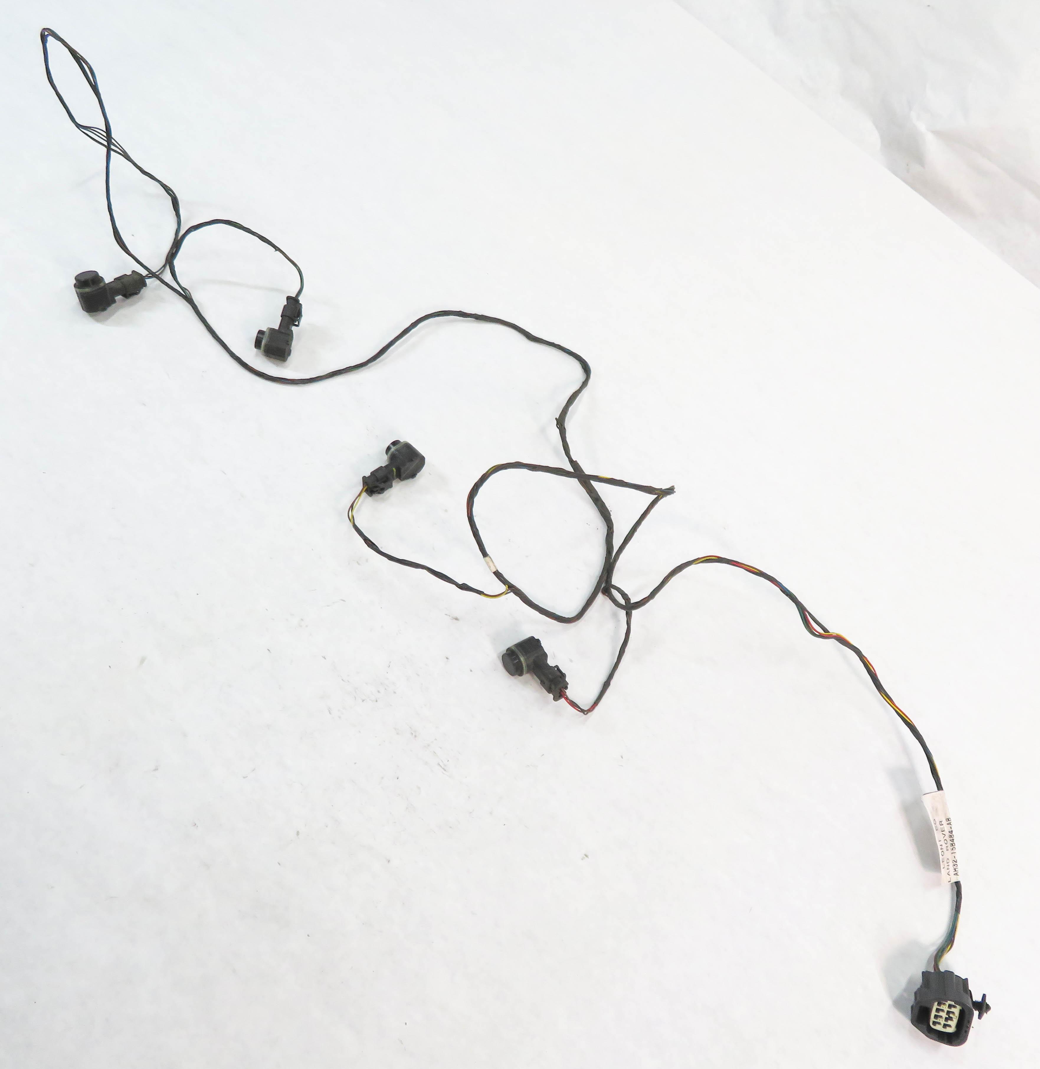 2010 RANGE ROVER SPORT (L320) REAR PDC PARK DISTANCE SENSOR SET-4 w/ HARNESS — exact item pictured
