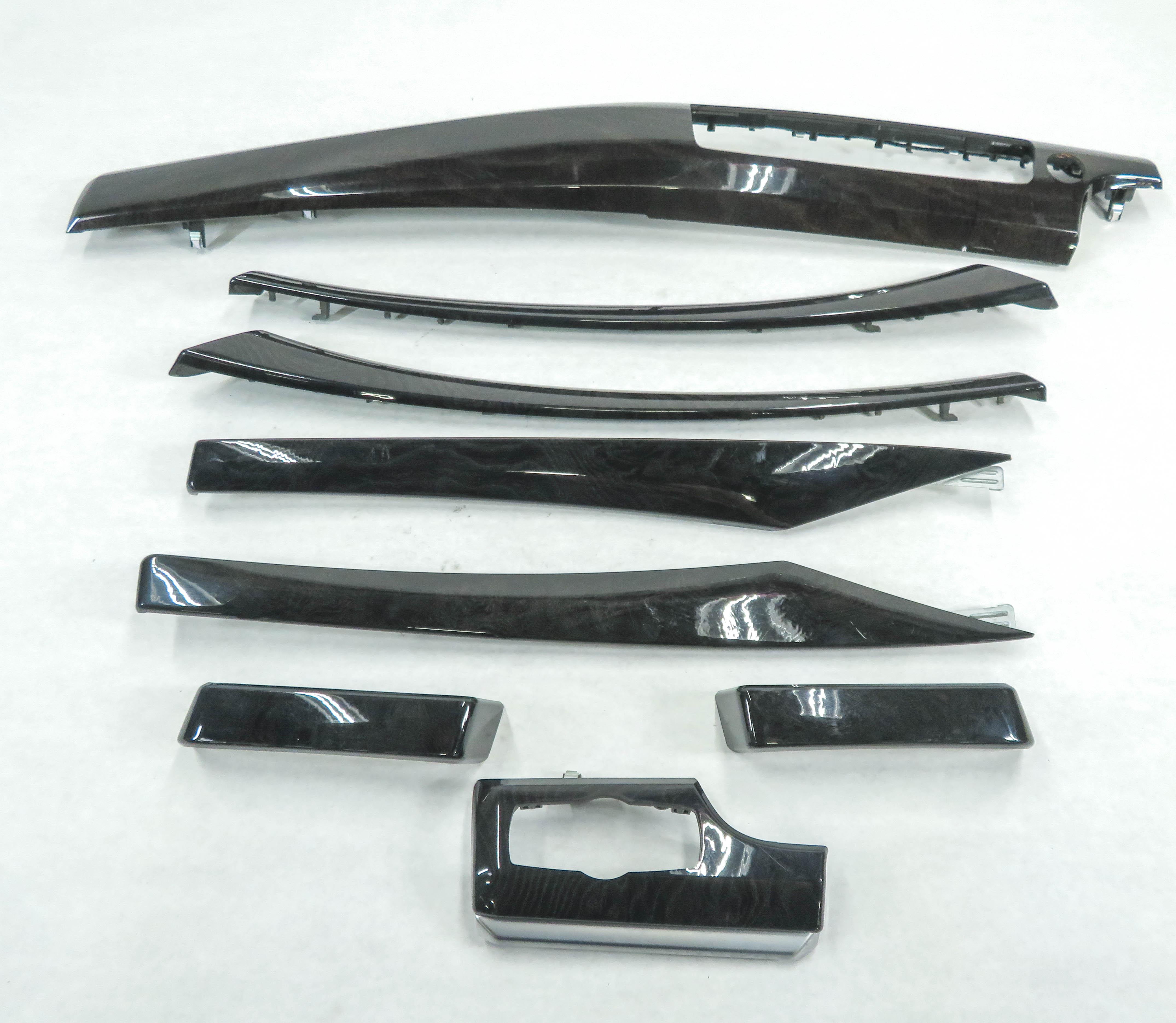 2011 BMW 535iGT (F07) DASH DOOR CONSOLE (FINE ASH WOOD GRAIN) TRIM SET-8 — exact item pictured