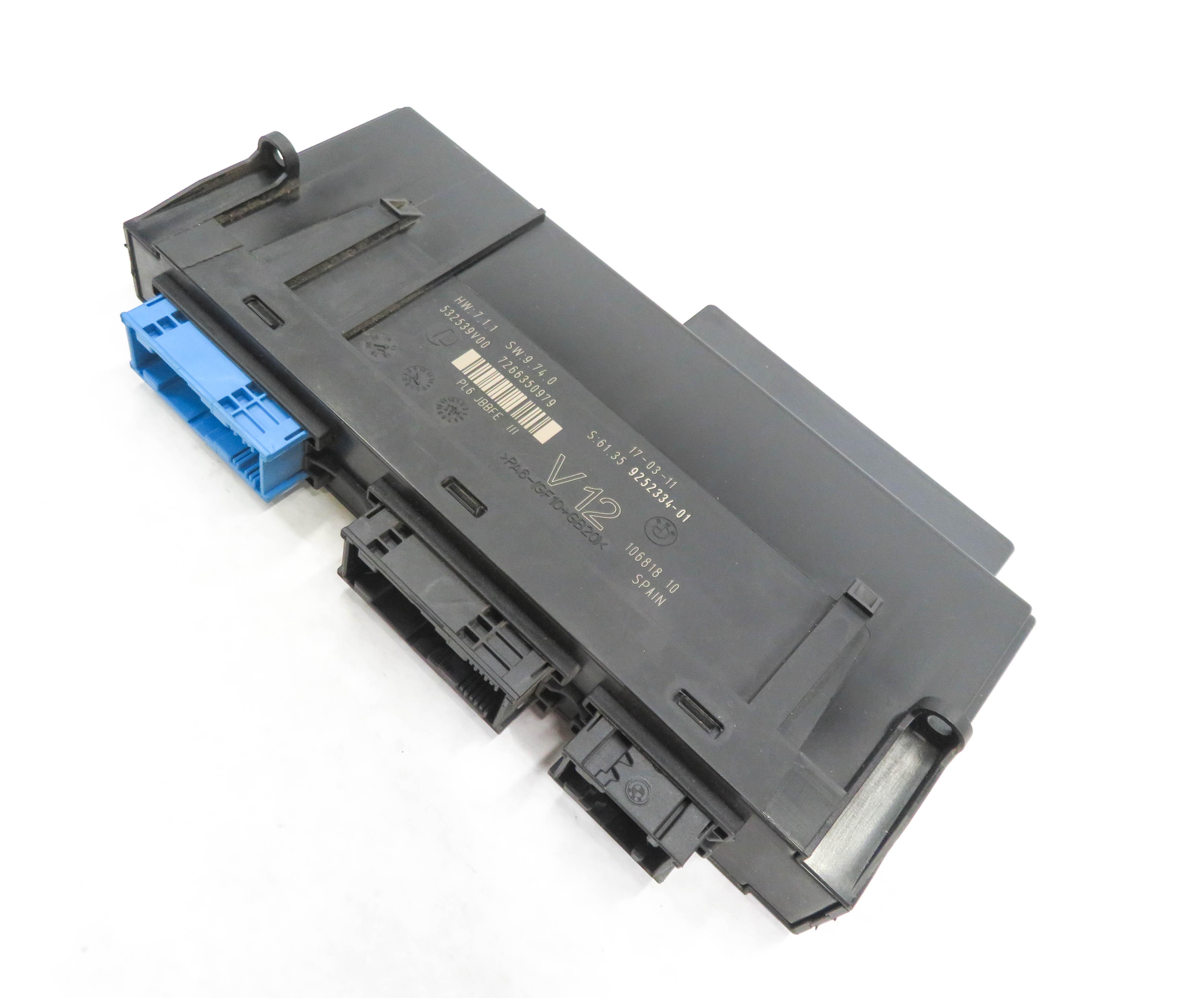 11-19 BMW 528i 535i 535iGT 550i 640i M5 M6 (F07 F10) PRIMARY BODY CONTROL MODULE — exact item pictured