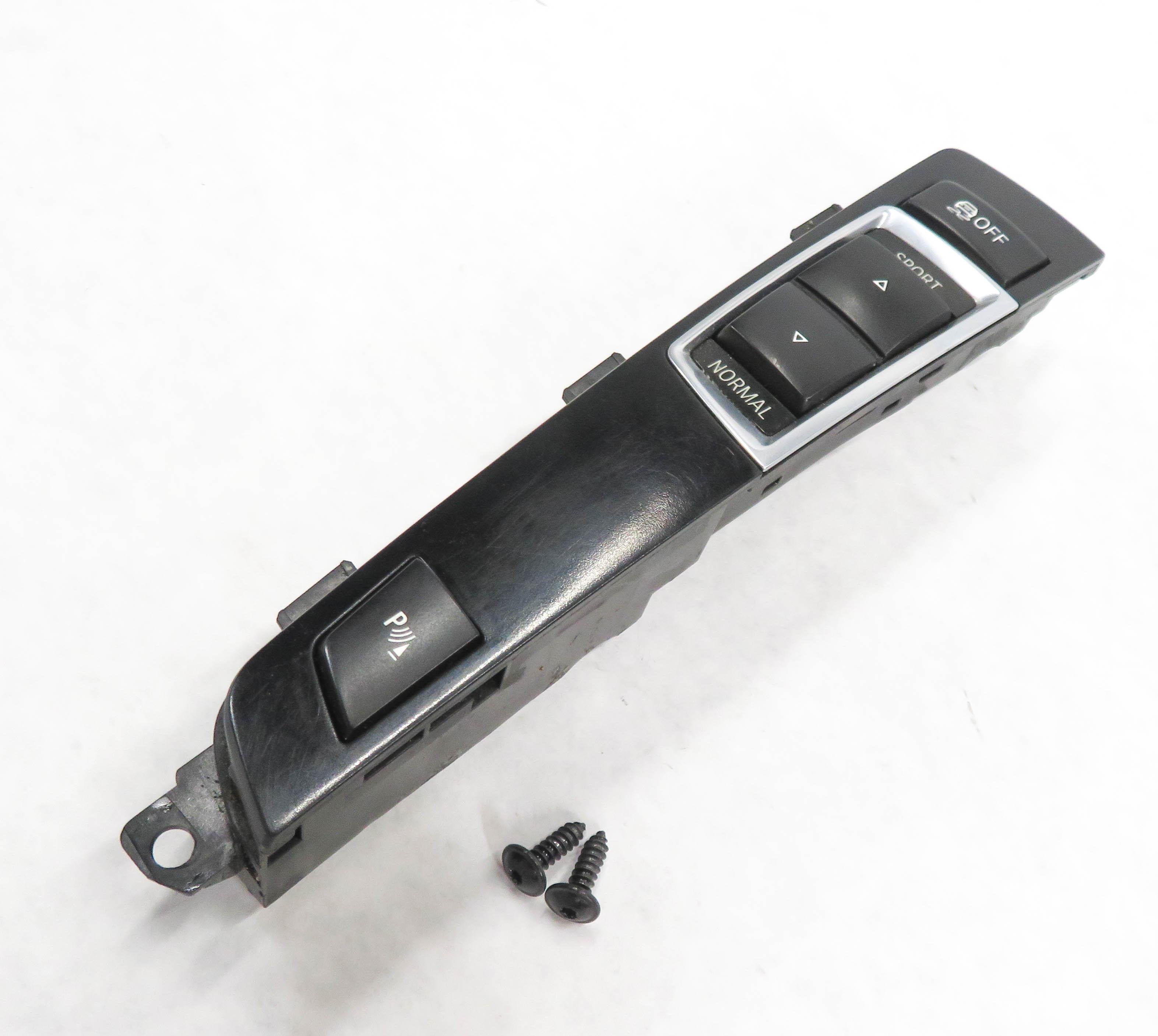 2011 BMW 535iGT (F07) SHIFTER CONSOLE PARK DISTANCE SENSOR TRACTION SWITCH PANEL — exact item pictured