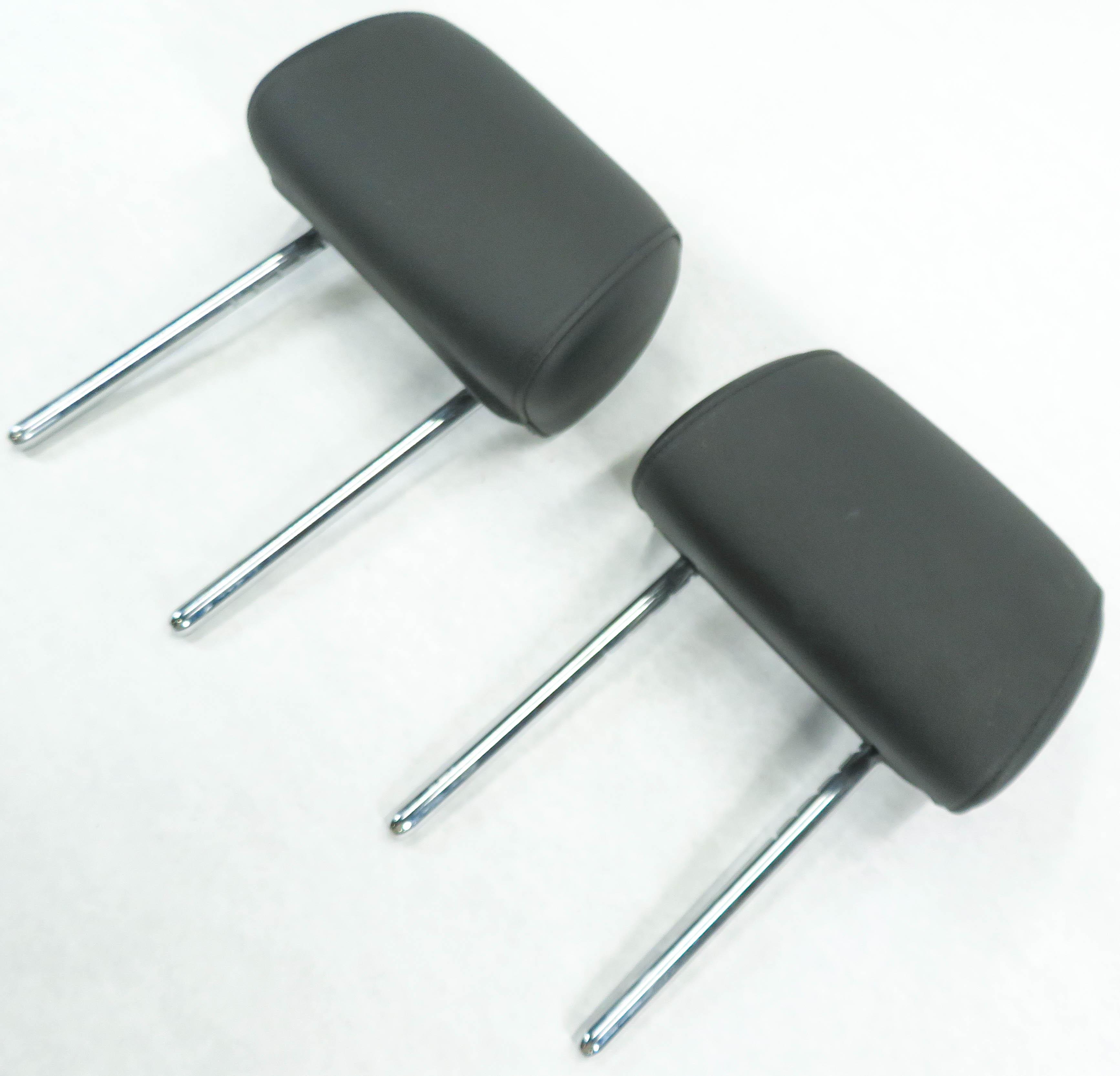 2011 BMW 535iGT (F07) REAR LEFT & RIGHT (BLACK LEATHER) HEADREST SET-2 — exact item pictured