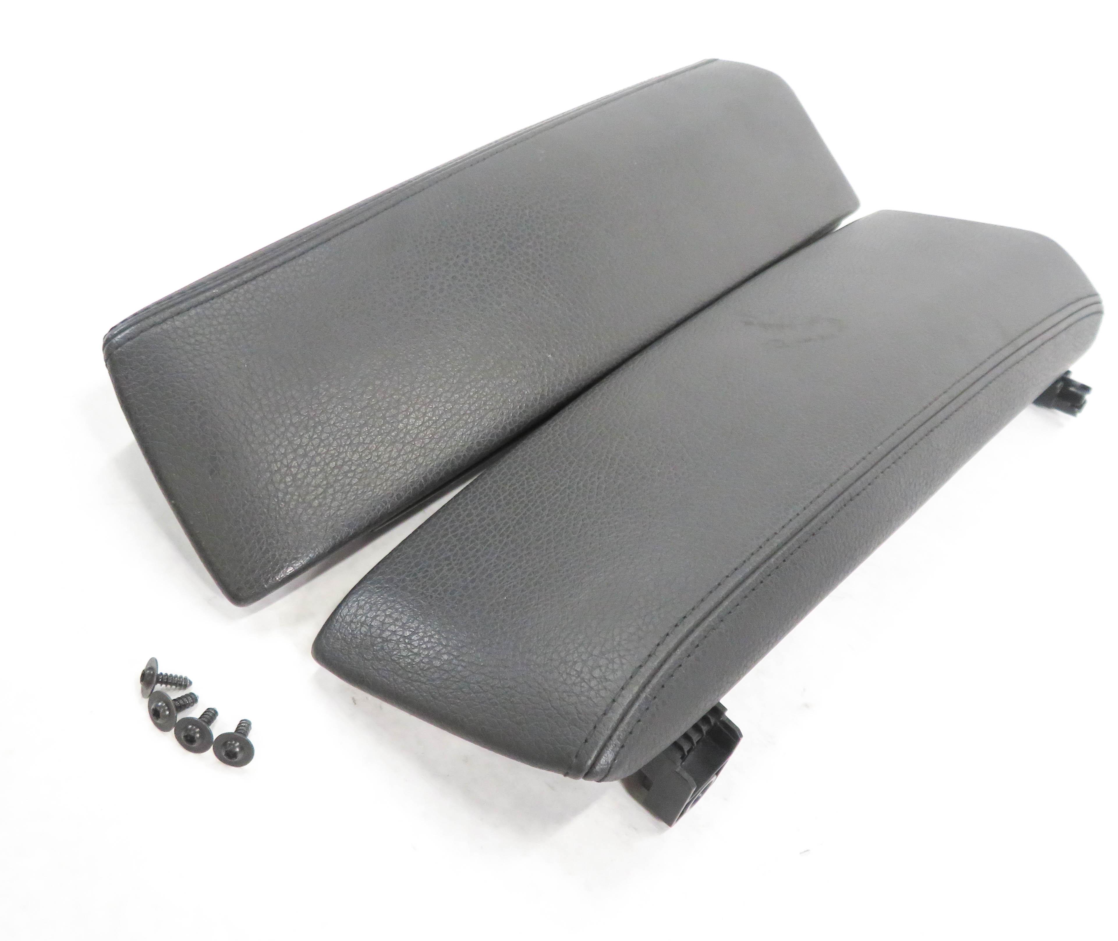 10-17 BMW 535iGT 550iGT (F07) CENTER CONSOLE STORAGE ARM REST LID SET (BLACK) — exact item pictured