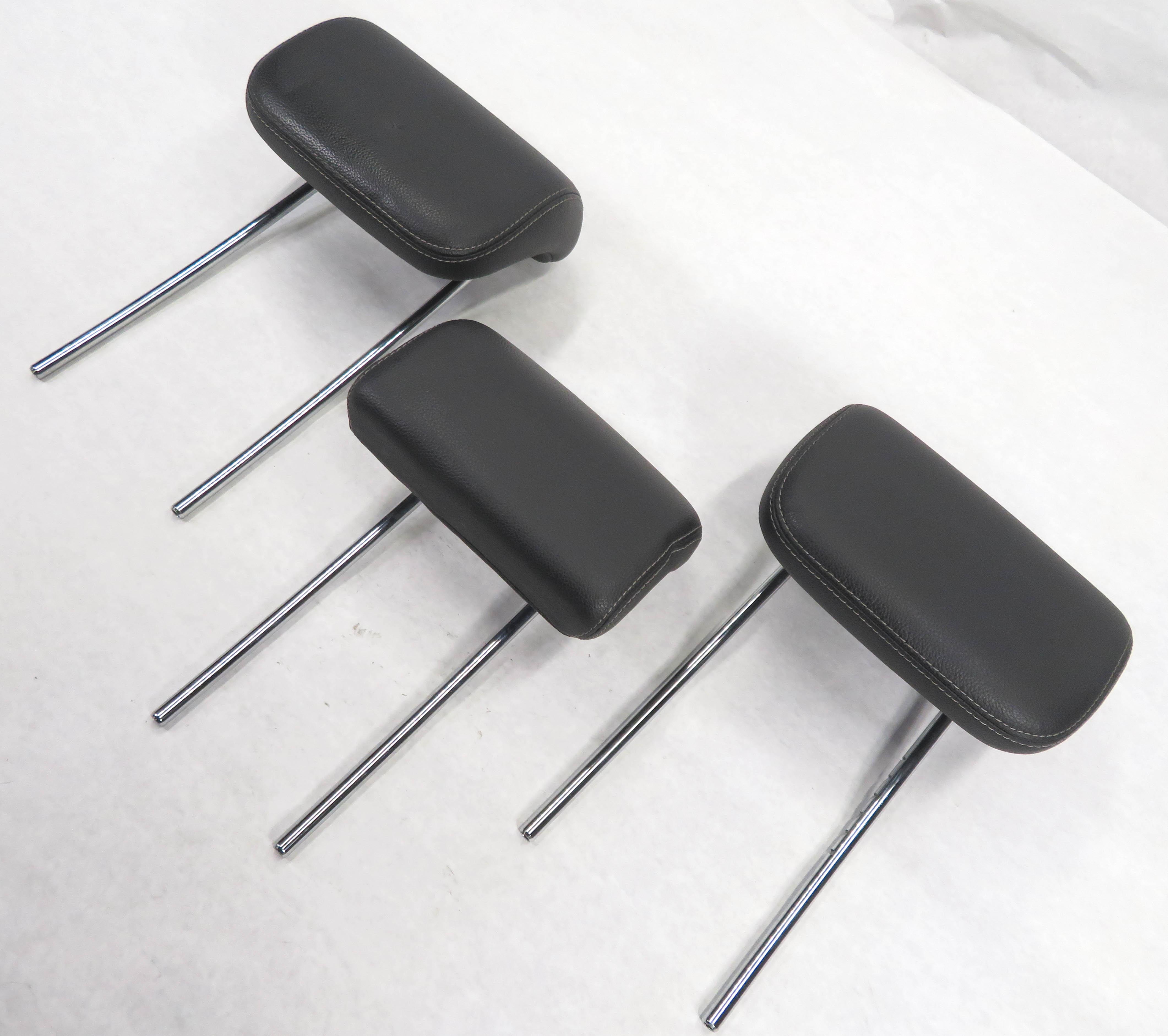 2008 MERCEDES GL320 (X164) REAR - LEFT CENTER RIGHT (BLACK 101A) HEADREST SET-3 — exact item pictured