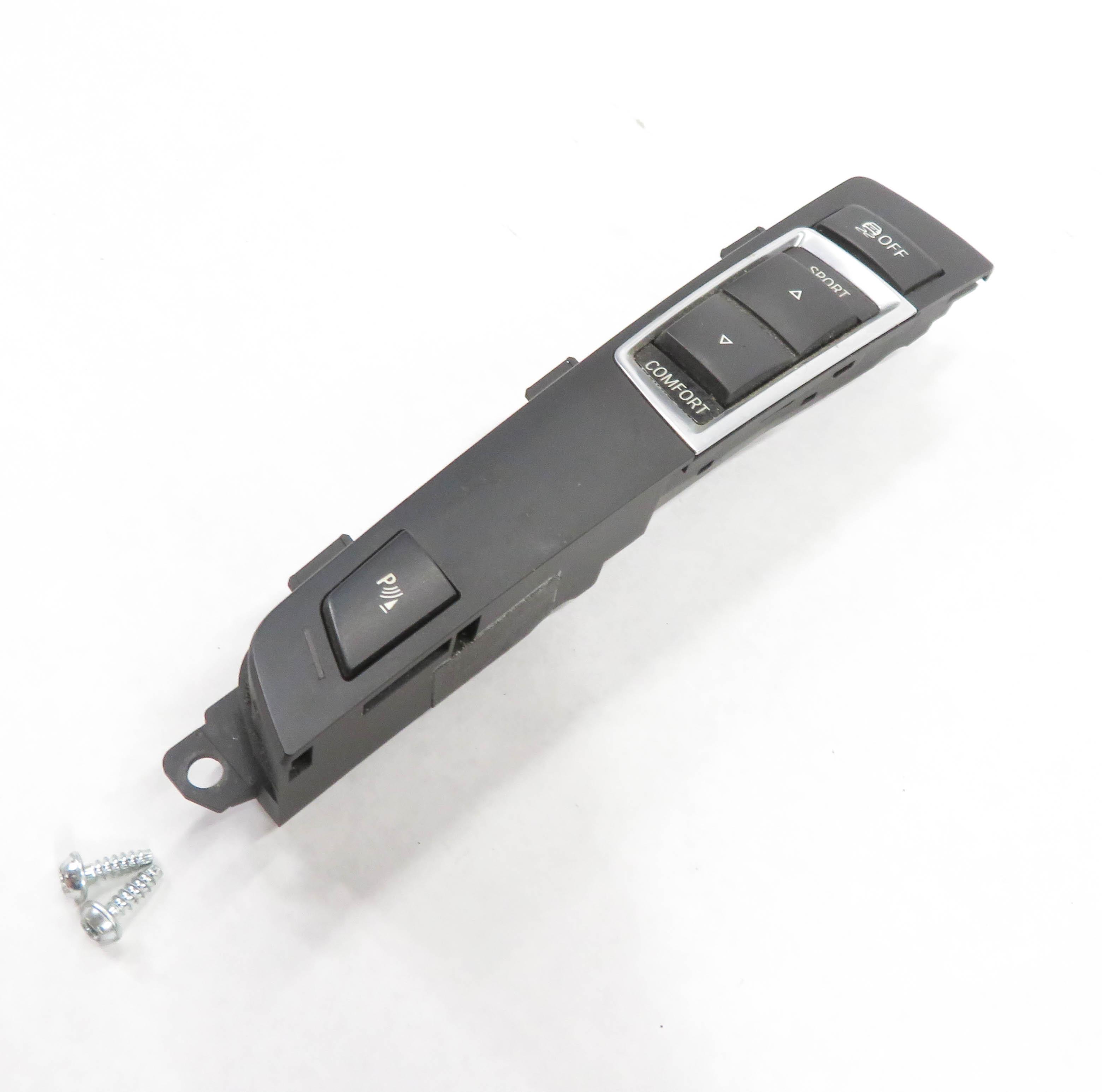 2012 BMW 528i (F10) FRONT CONSOLE SPORT COMFORT PDC TRACTION SWITCH BUTTON PANEL — exact item pictured