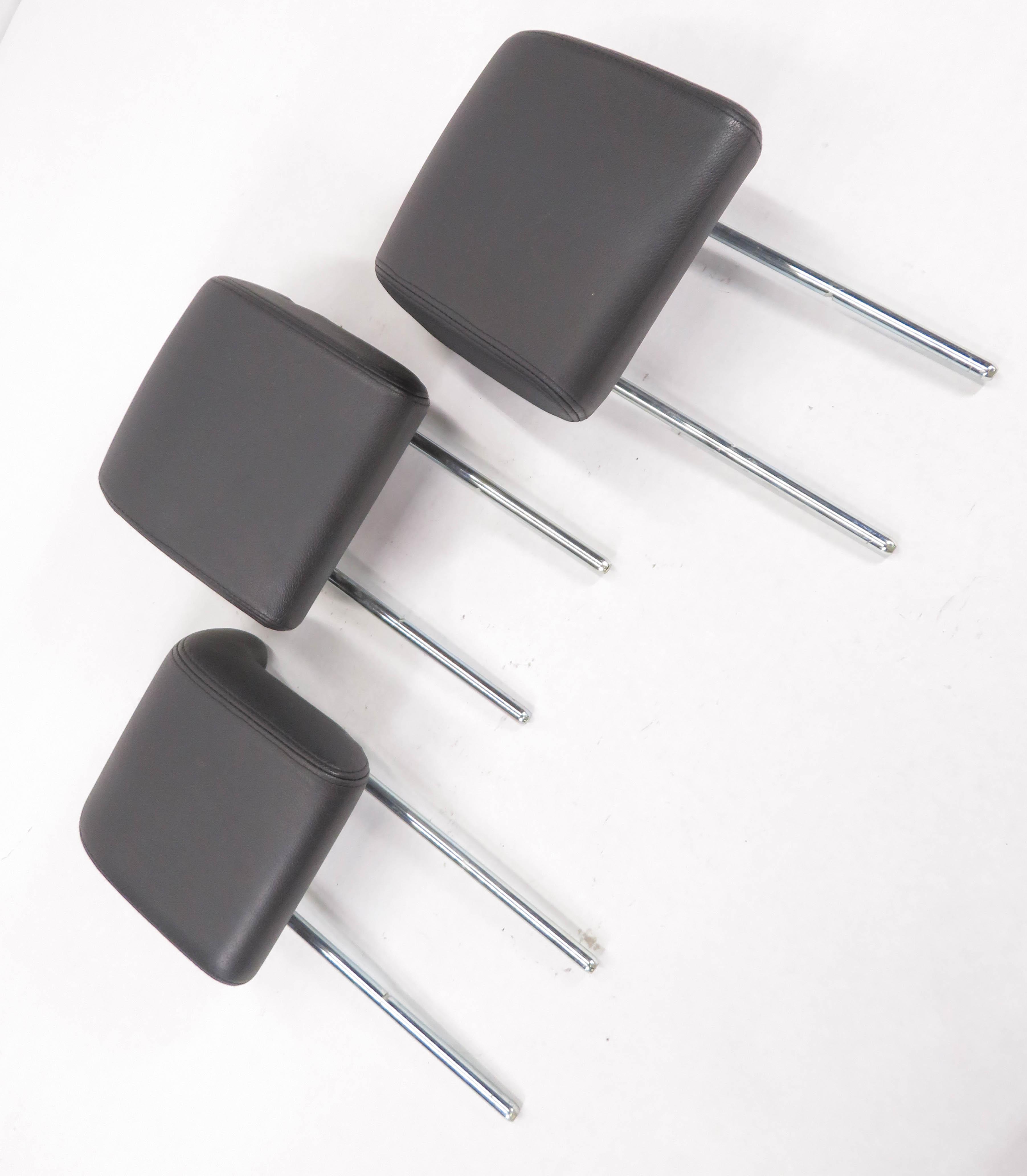 2006 RANGE ROVER SPORT (L320) REAR LEFT / CENTER / RIGHT HEADREST SET-3 (BLACK) — exact item pictured