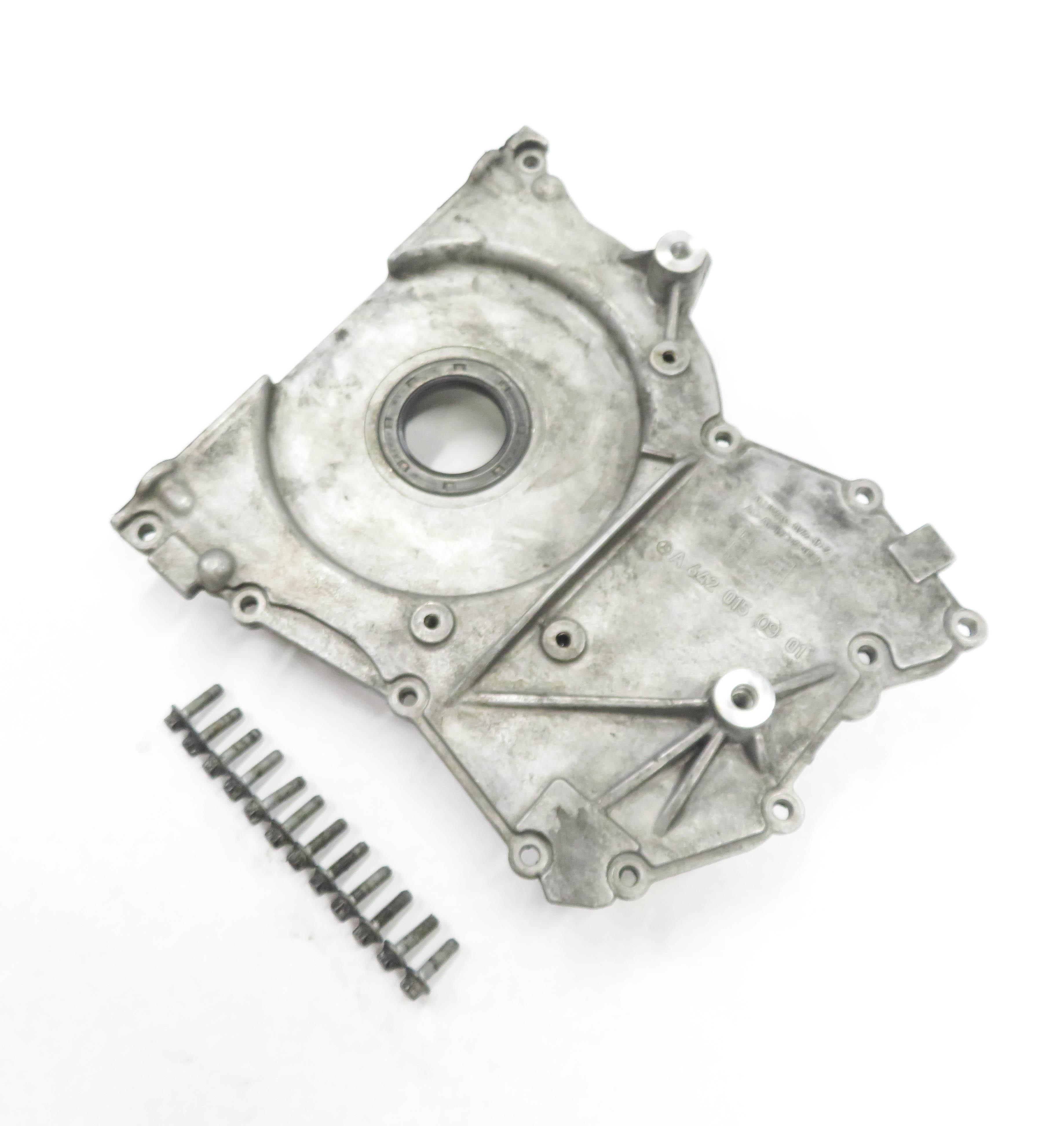 09-15 MB E350 GL350 ML350 S350 R320 R350 - 3.0L OM642 DIESEL ENGINE TIMING COVER — exact item pictured