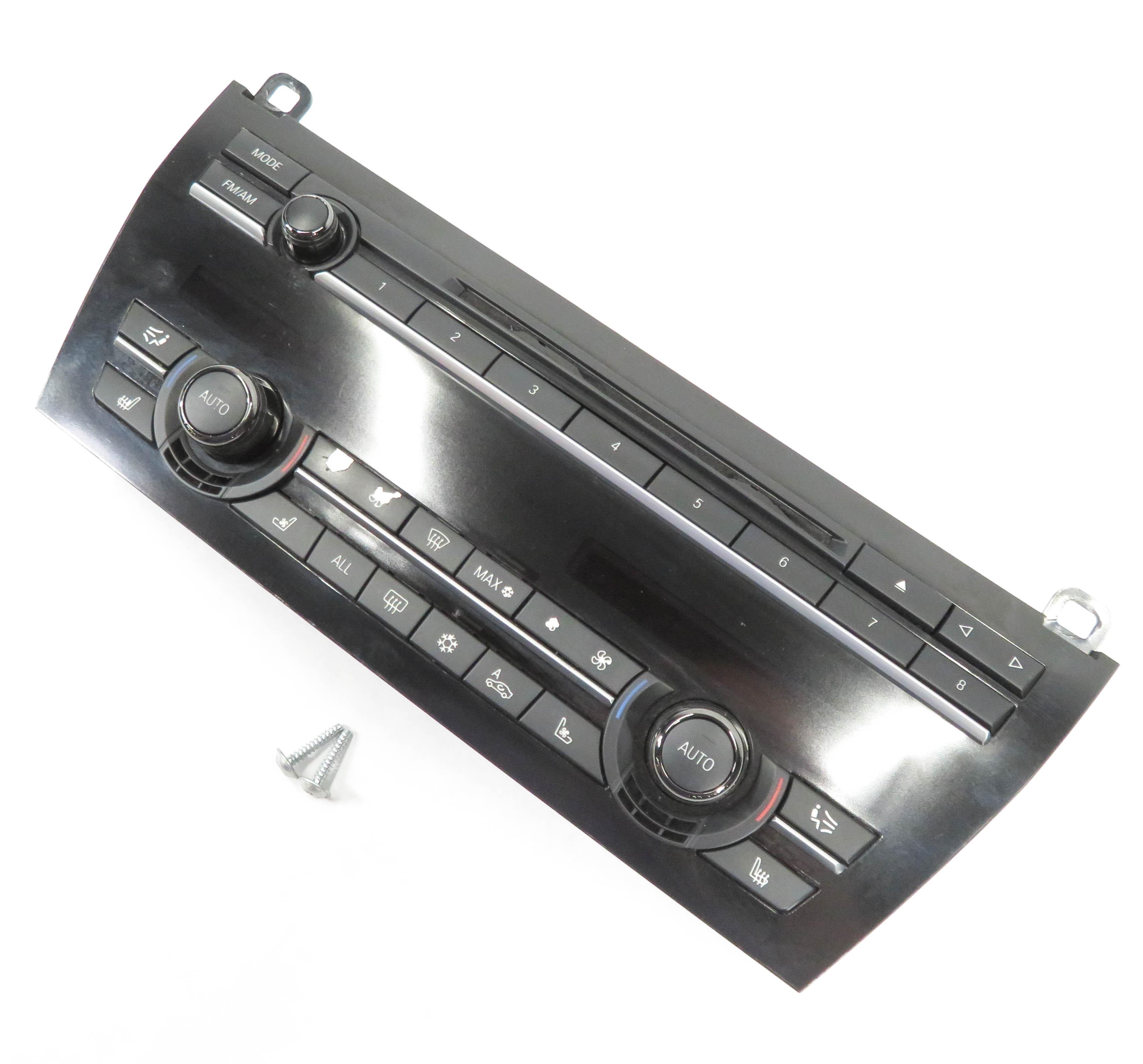 2009-2010 BMW 750i 760i (F01 F02) AM/FM STEREO FACE PLATE w/ TEMPERATURE CONTROL — exact item pictured
