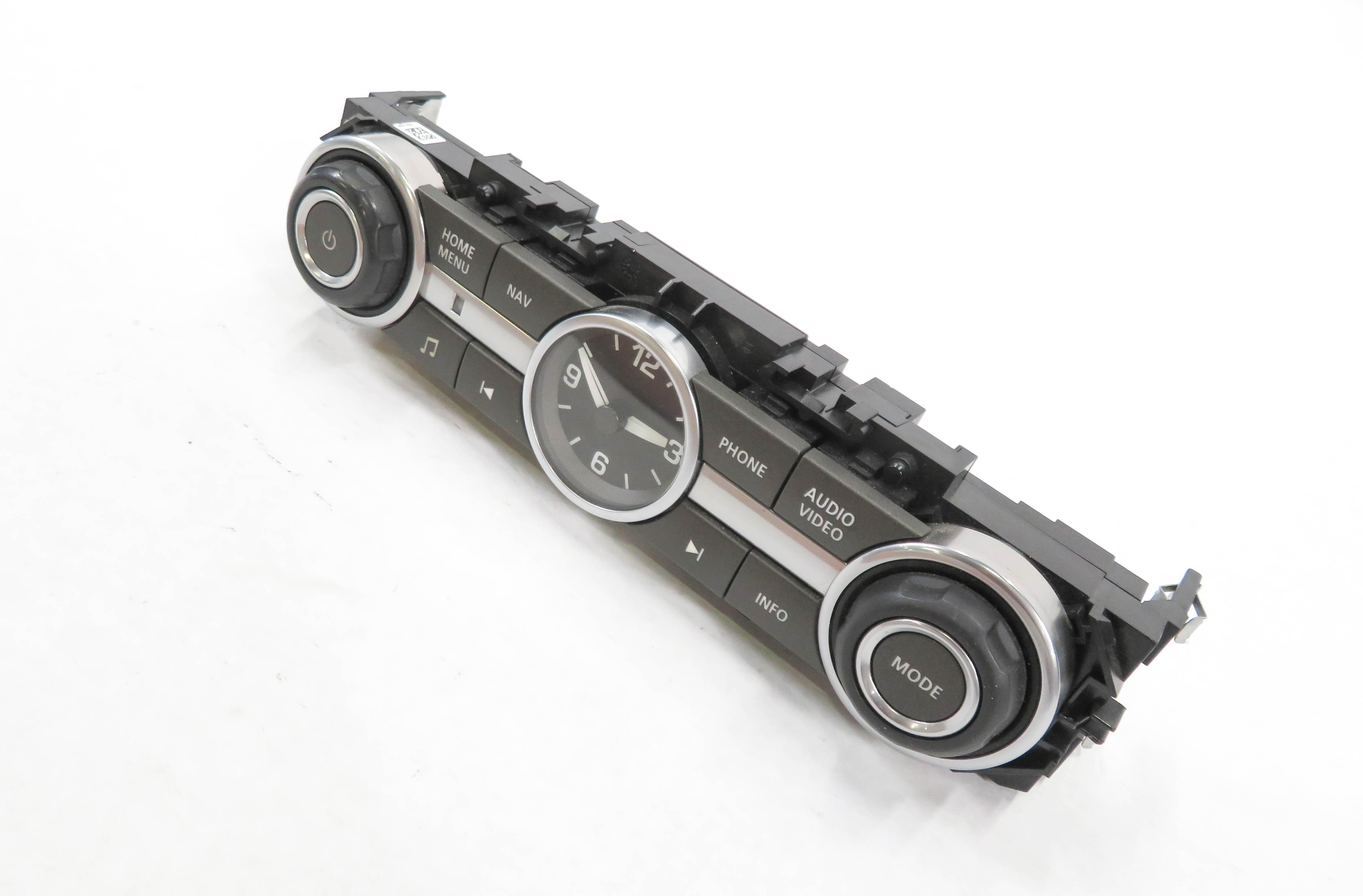2011 RANGE ROVER SPORT (L320) STEREO NAV PHONE AUDIO VIDEO SWITCH PANEL w/ CLOCK — exact item pictured