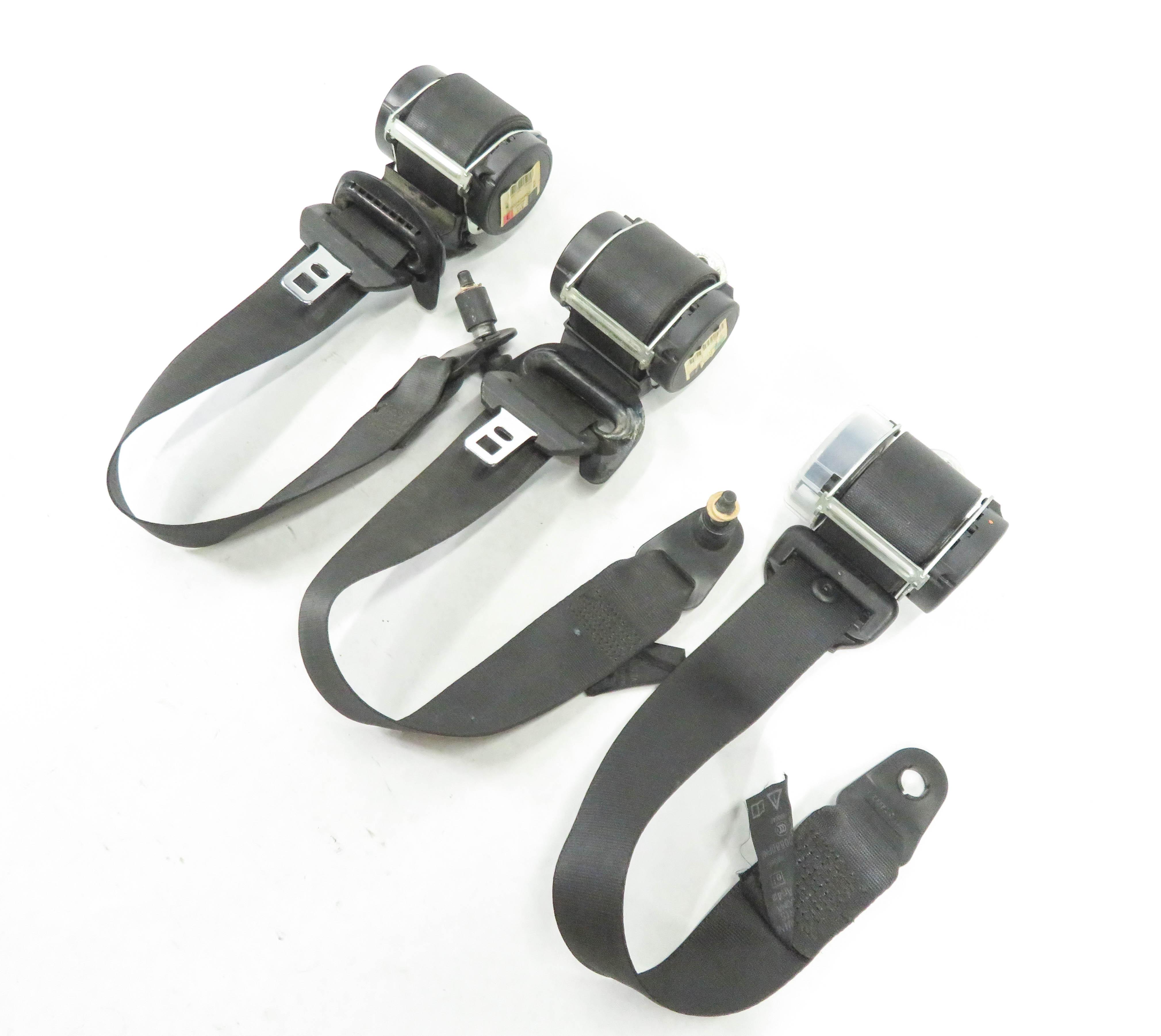 2006 LAND ROVER LR3 - REAR 2nd SECOND ROW SEATBELT RETRACTOR SET-3 (BLACK) — exact item pictured