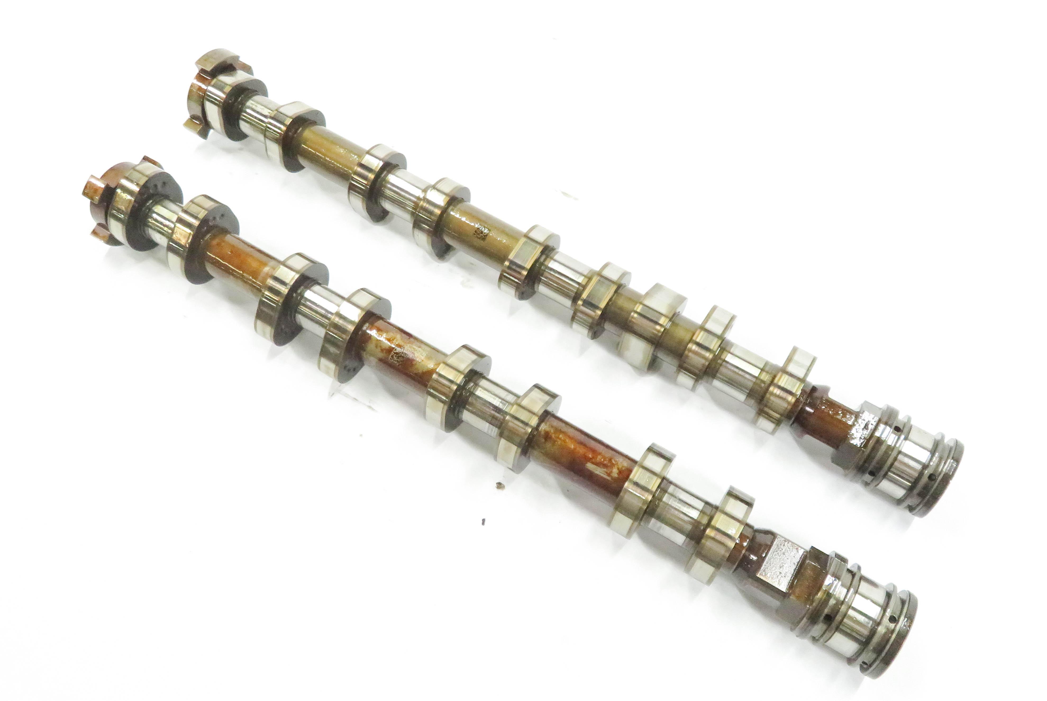 08-14 BMW 550i 750i X5 X6 (F01 E70 F10 E71) 4.4L TWIN TURBO LEFT CAMSHAFT SET-2 — exact item pictured