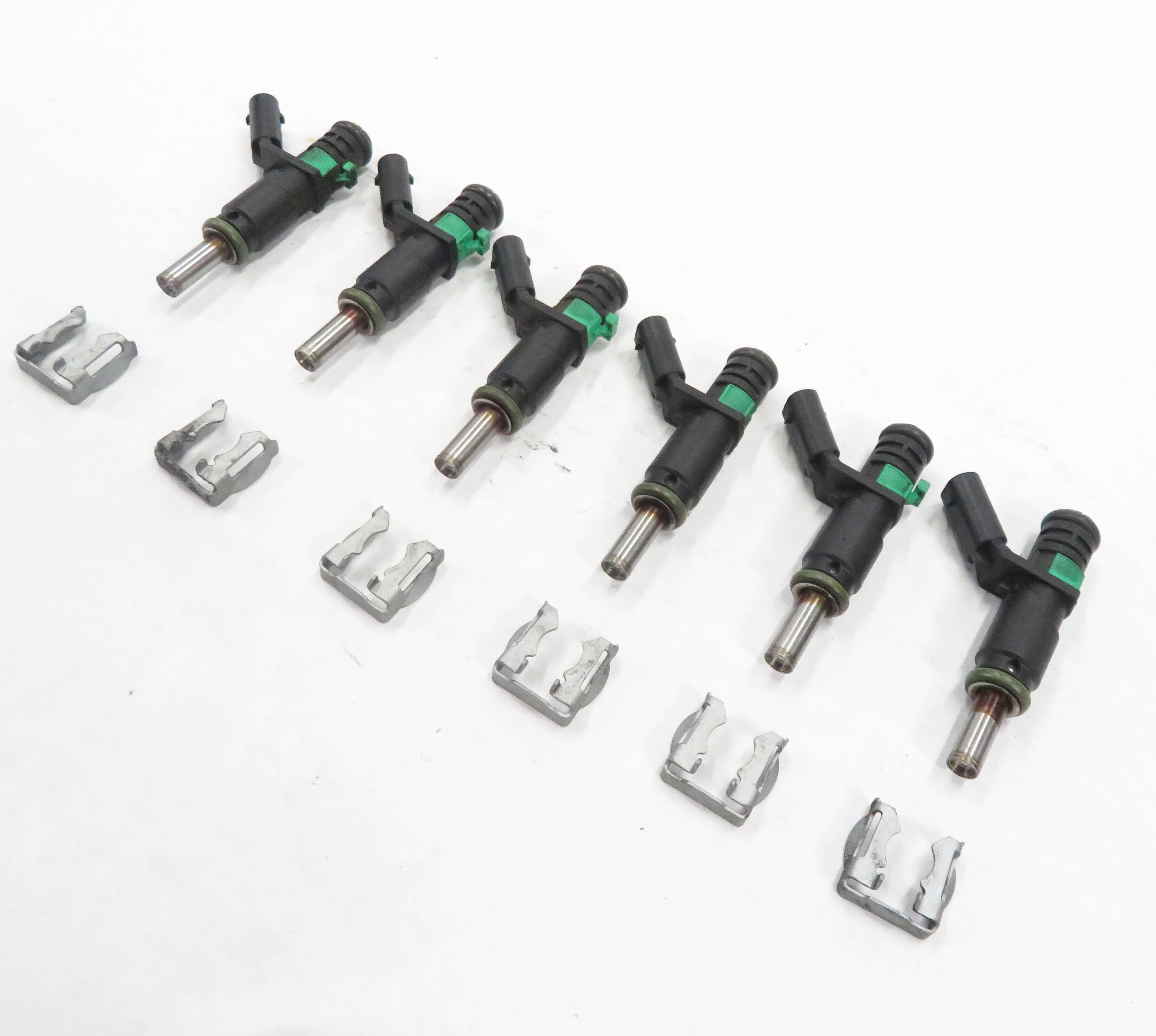 2010-2013 MB C300 C350 E350 GLK350 S400 HYBRID (W204 X204) FUEL INJECTOR SET (6) — exact item pictured