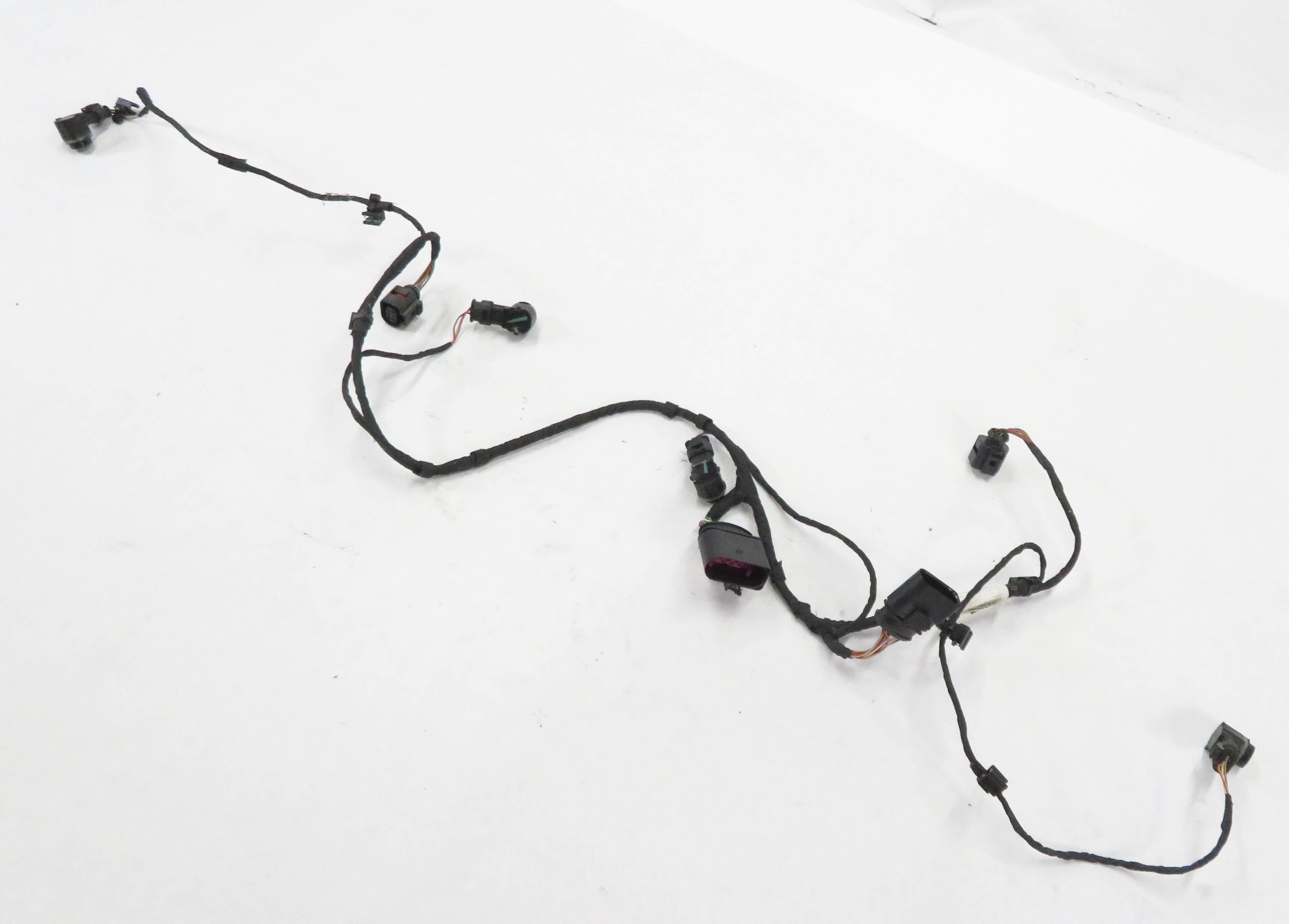2014 AUDI Q7 (4L) REAR BUMPER PDC PARK DISTANCE SENSOR SET-4 w/ HARNESS (GRAY) — exact item pictured