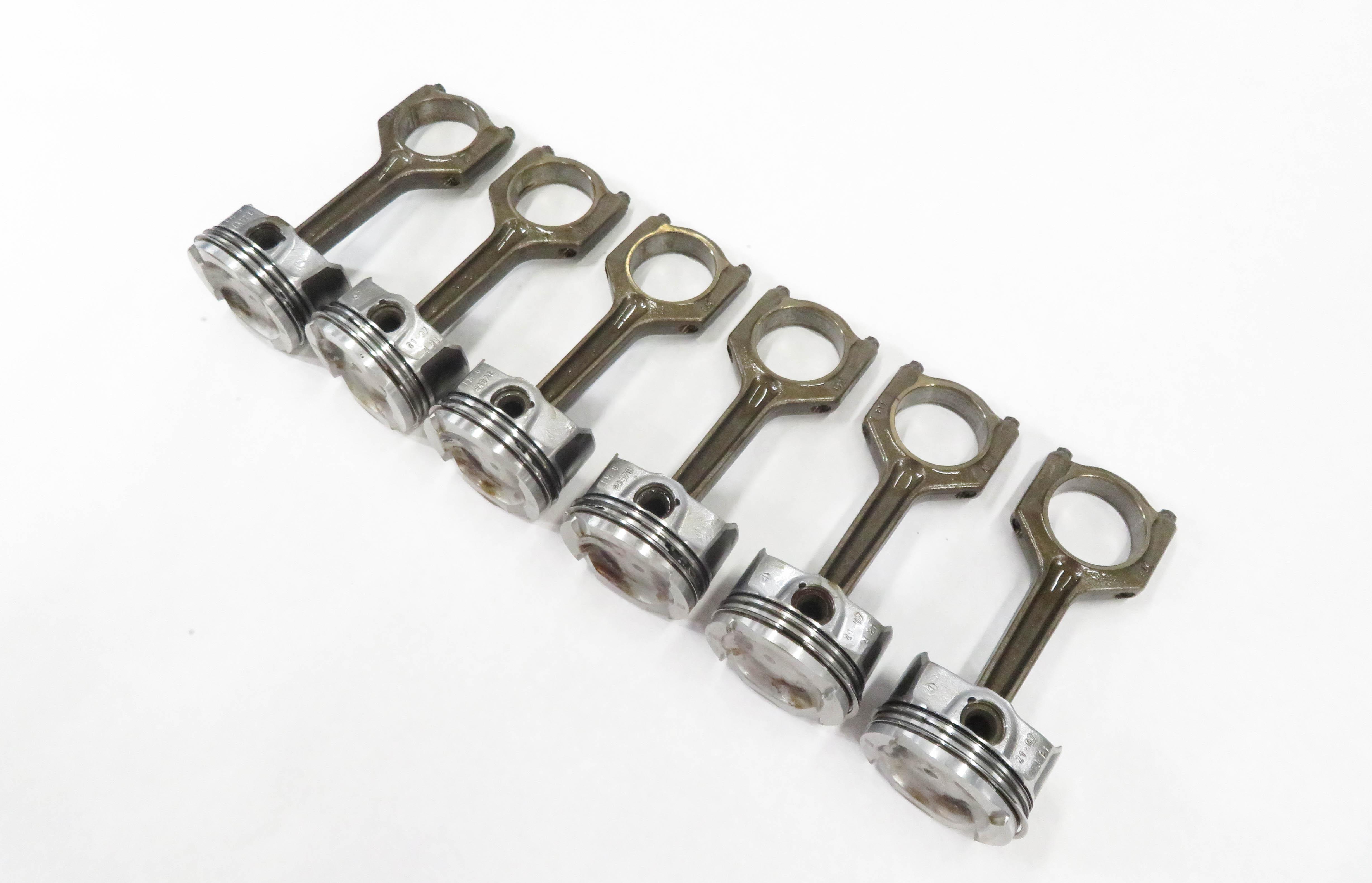 07-10 BMW 135i 335i 535i X6 Z4 E87 E60 E71 E89 3.0L N54 TURBO PISTON & ROD SET-6 — exact item pictured