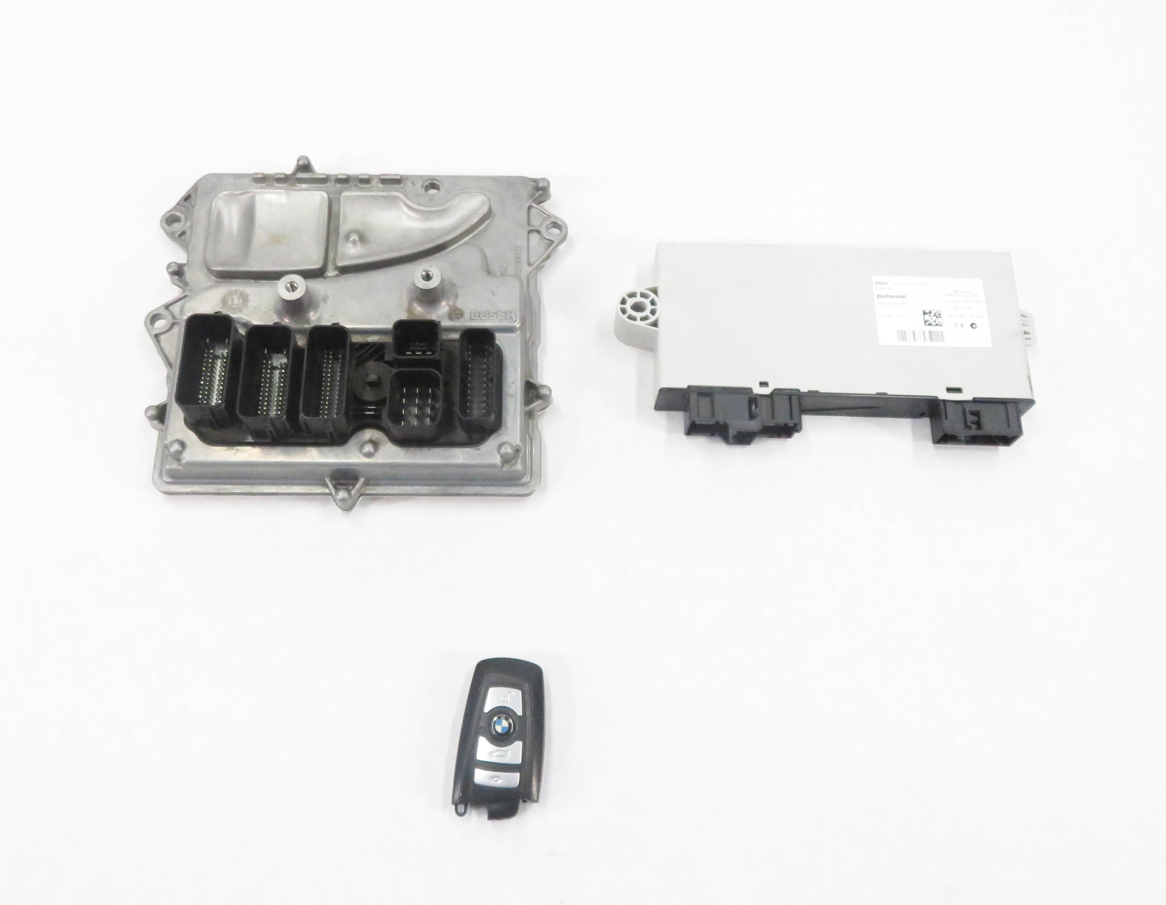 11-12 BMW 535i 535iGT 640i X3 (F06 F07 F10) 3.0L N55 ENGINE DME CAS-4 MODULE SET — exact item pictured