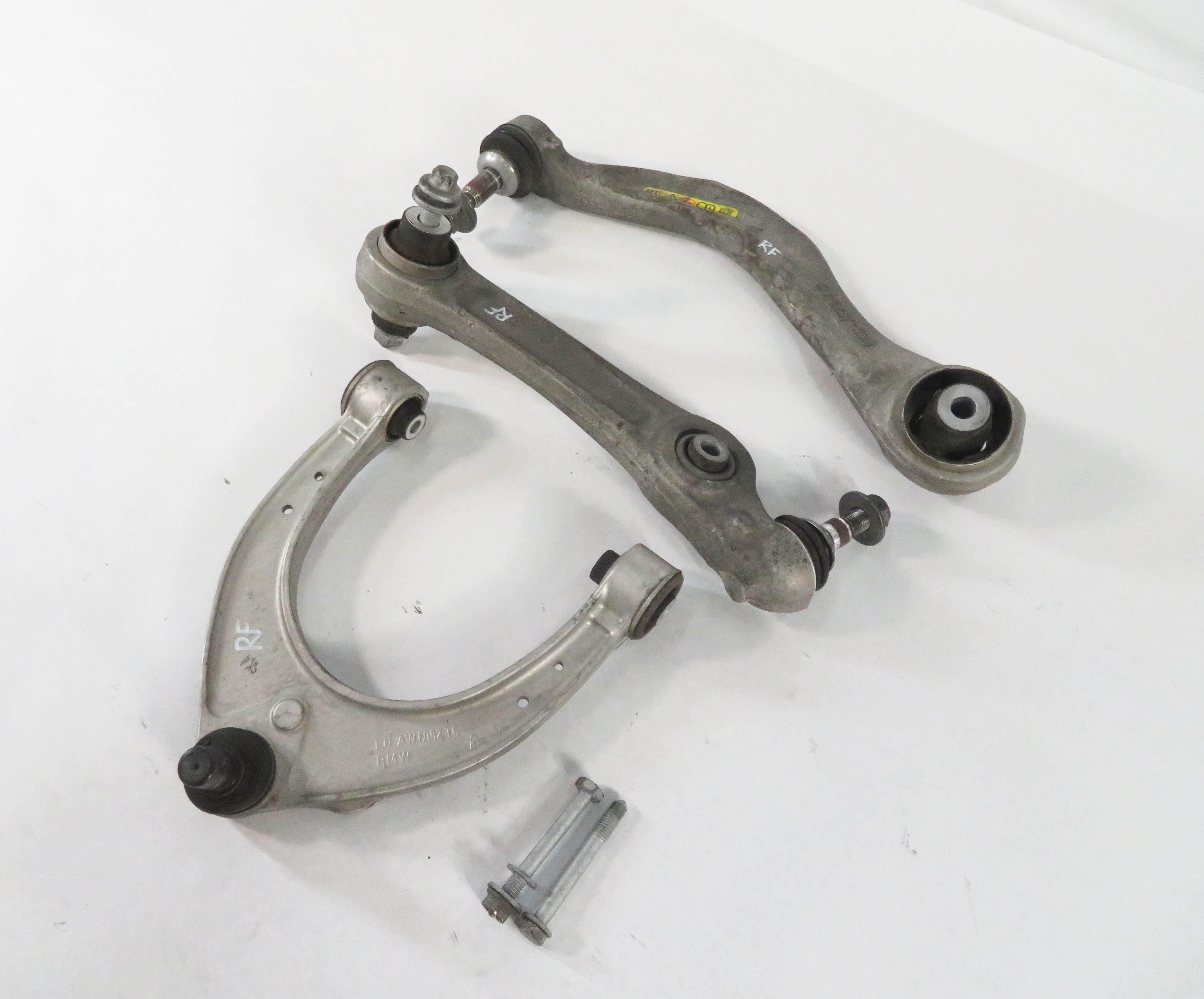 11-19 BMW 528i 535i 550i 640i 650i (F06 F10) RWD RIGHT FRONT CONTROL ARM SET (3) — exact item pictured