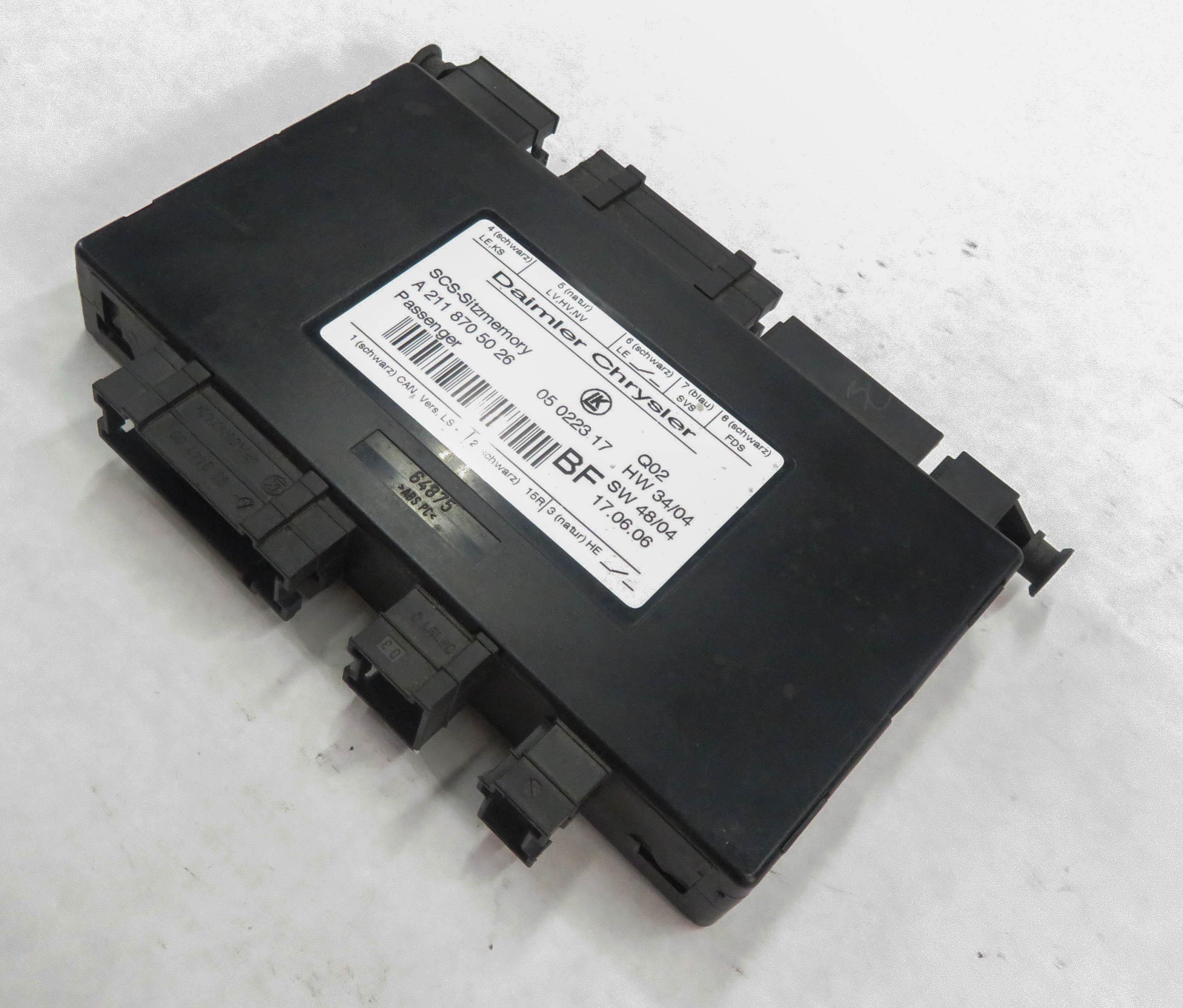 2007 MERECEDES BENZ GL450 (X164) RIGHT FRONT PASSENGER SEAT CONTROL MODULE — exact item pictured