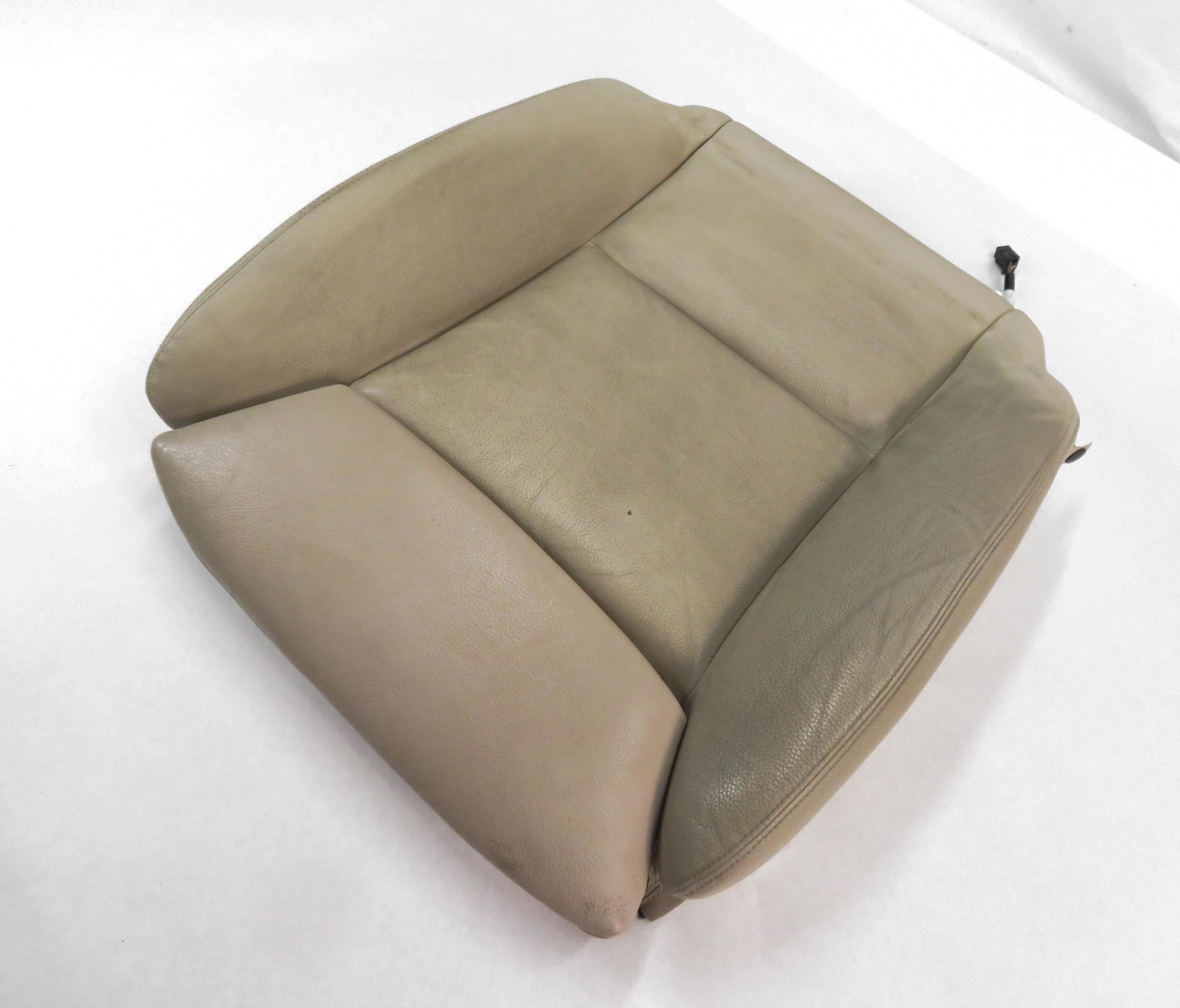 2012 BMW 528i (F10) LEFT DRIVER LOWER BOTTOM HEATED SPORT SEAT CUSHION (OYSTER) — exact item pictured