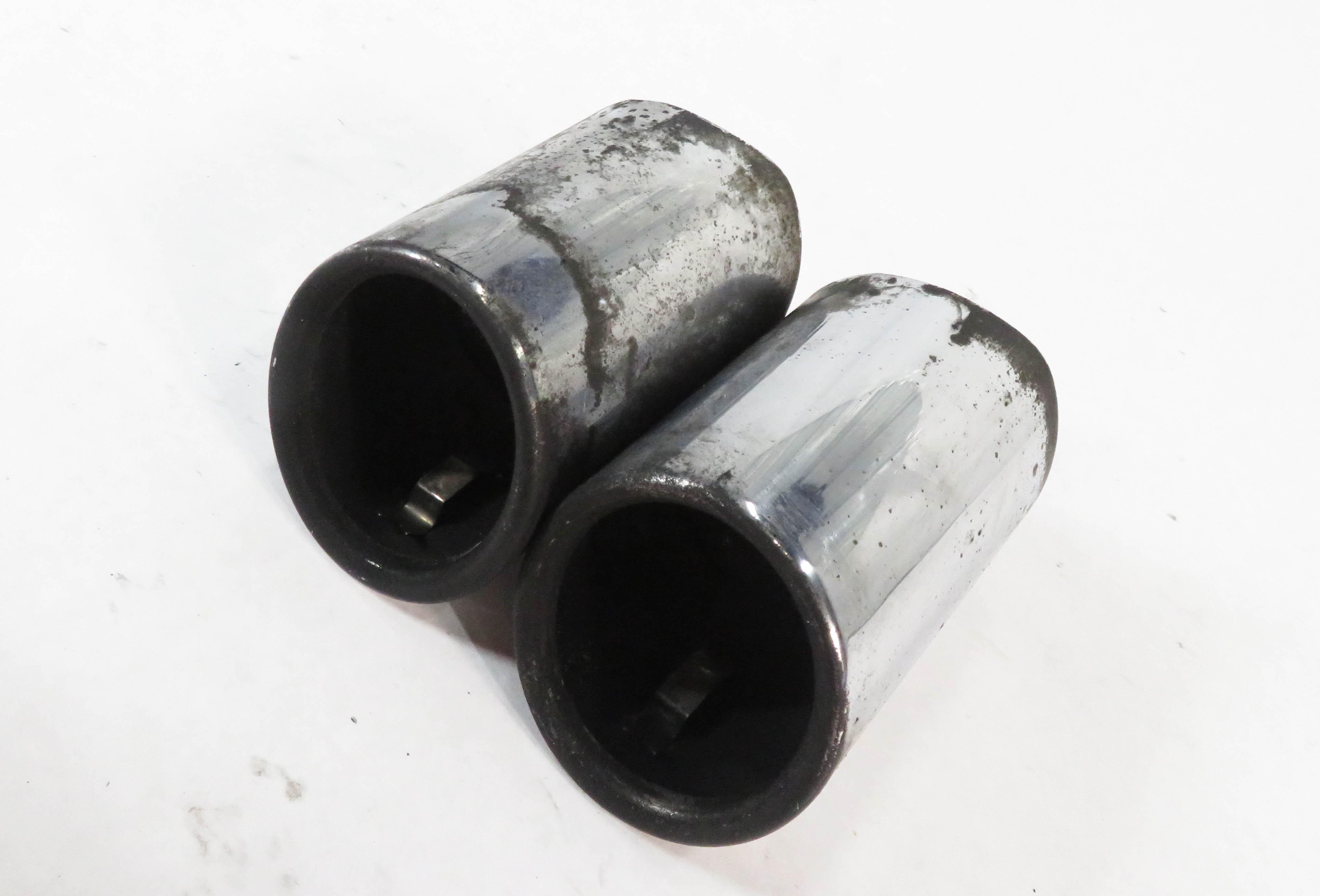 2012-2016 BMW 528i (F10) 2.0L N20 TURBO ENGINE MUFFLER PIPE EXHAUST TIP SET-2 — exact item pictured