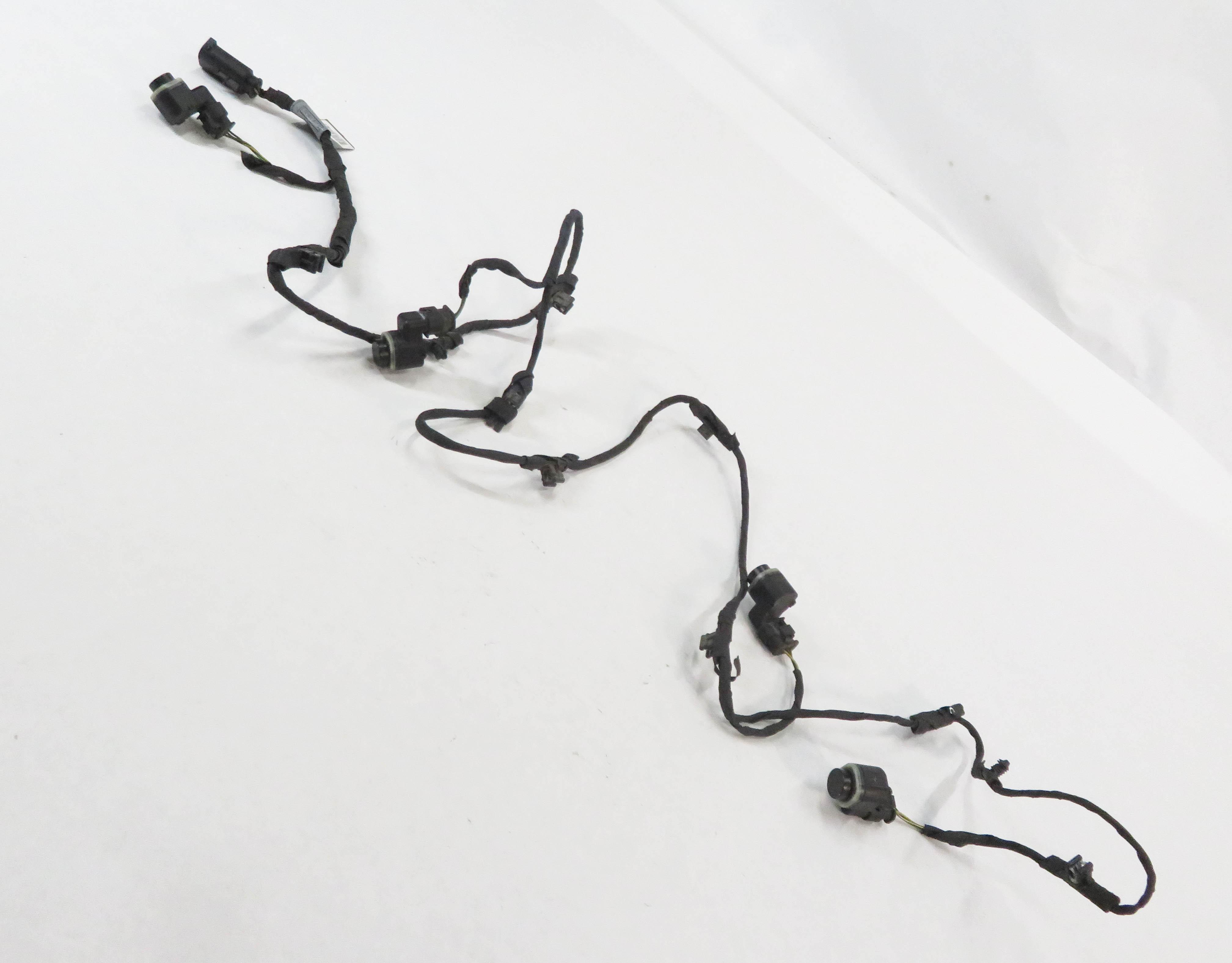 2011 BMW 550iGT (F07) FRONT PARK DISTANCE SENSOR SET-4 w/ HARNESS (BLACK 475) — exact item pictured