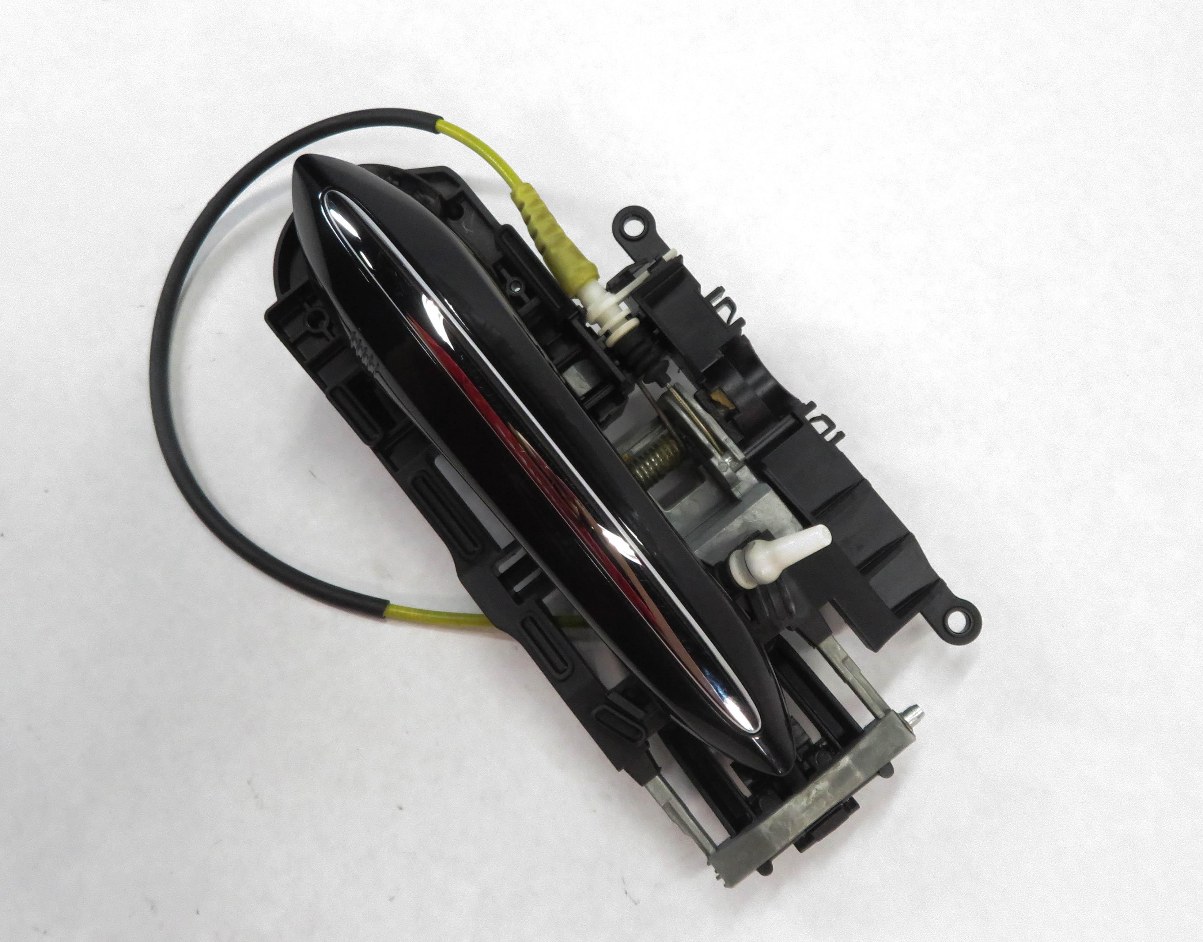 09-18 BMW 528i 535i 550i 740i 750i 760i LEFT REAR COMFORT DOOR HANDLE (BLACK) — exact item pictured