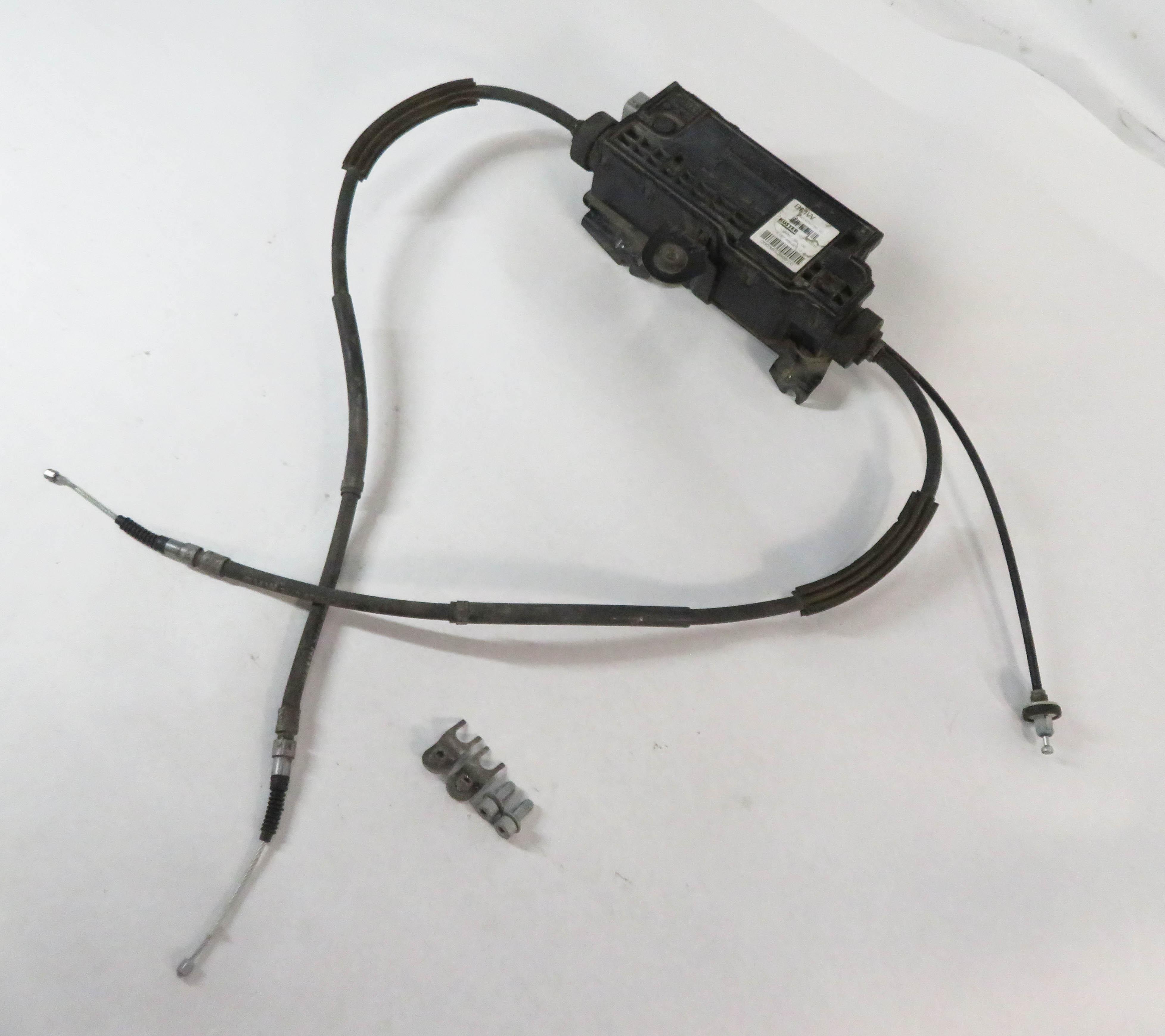 2011 BMW 550iGT (F07) EMERGENCY PARKING BRAKE ACTUATOR MOTOR w/ CABLES — exact item pictured
