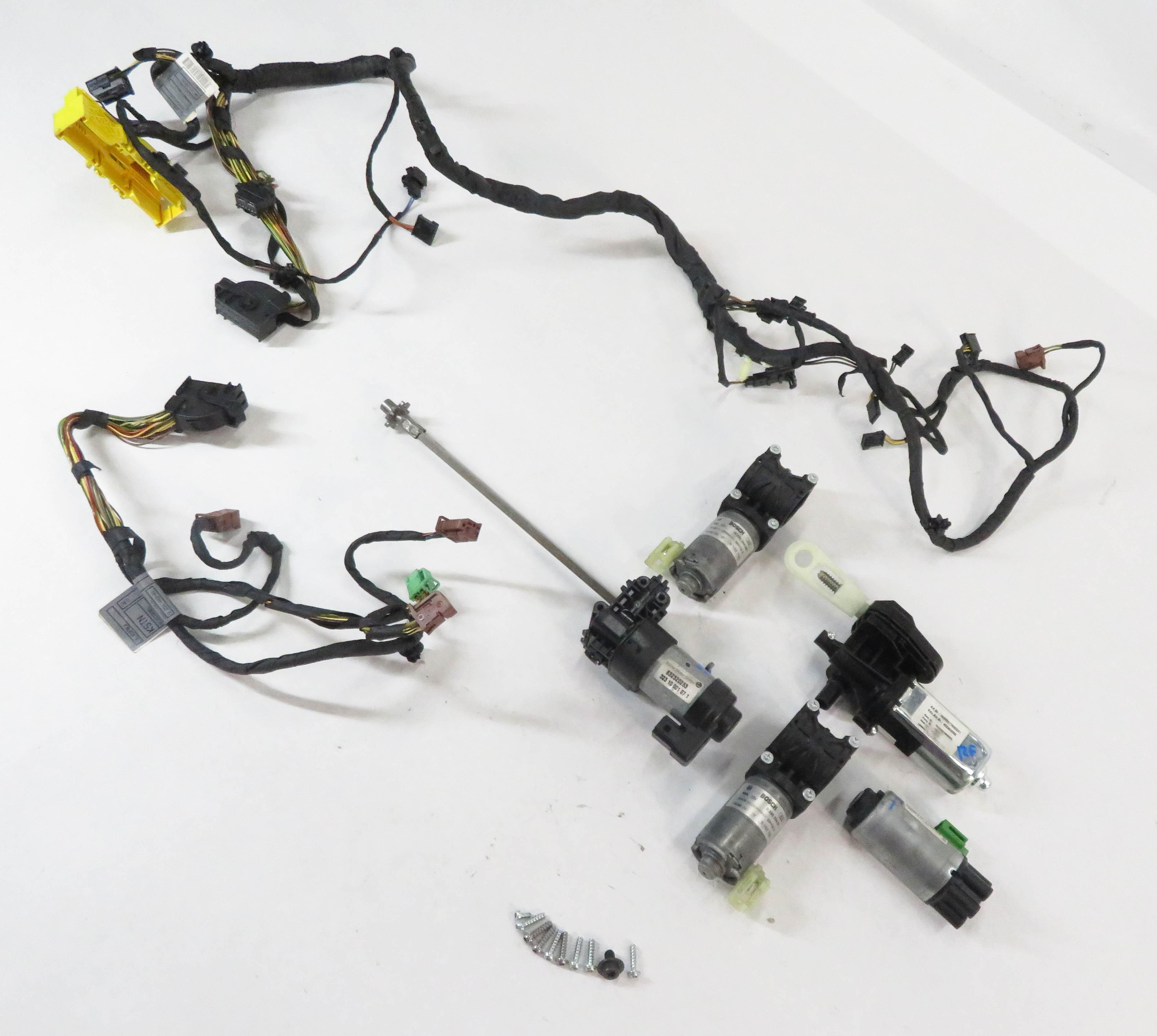 2011 BMW 550iGT (F07) RIGHT FRONT PASSENGER POWER SEAT MOTOR SET-5 w/ HARNESS — exact item pictured