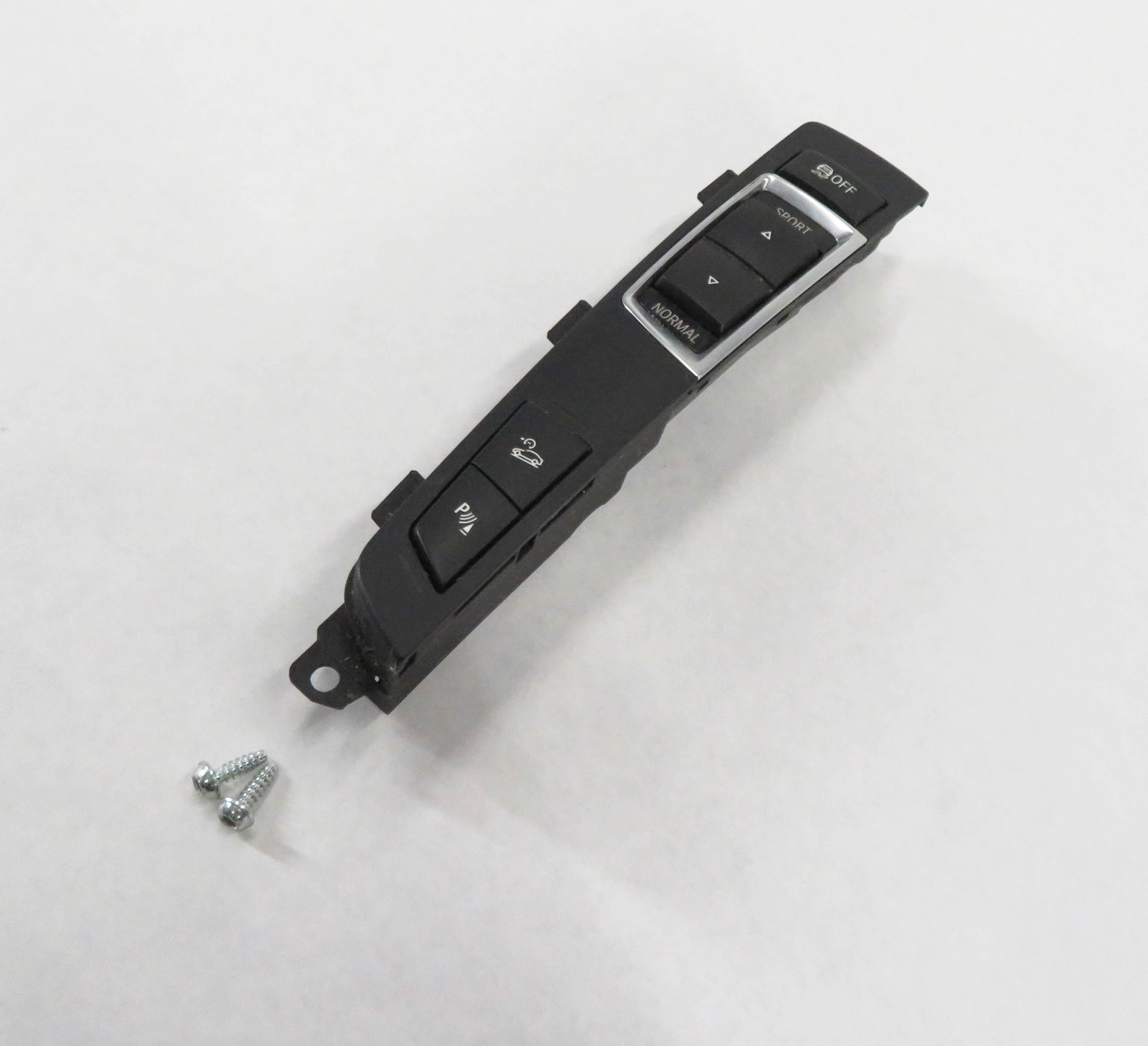 2011 BMW X3 (F25) FRONT CONSOLE SHIFTER TRIM HILL DESCENT PDC TRACTION SWITCH — exact item pictured
