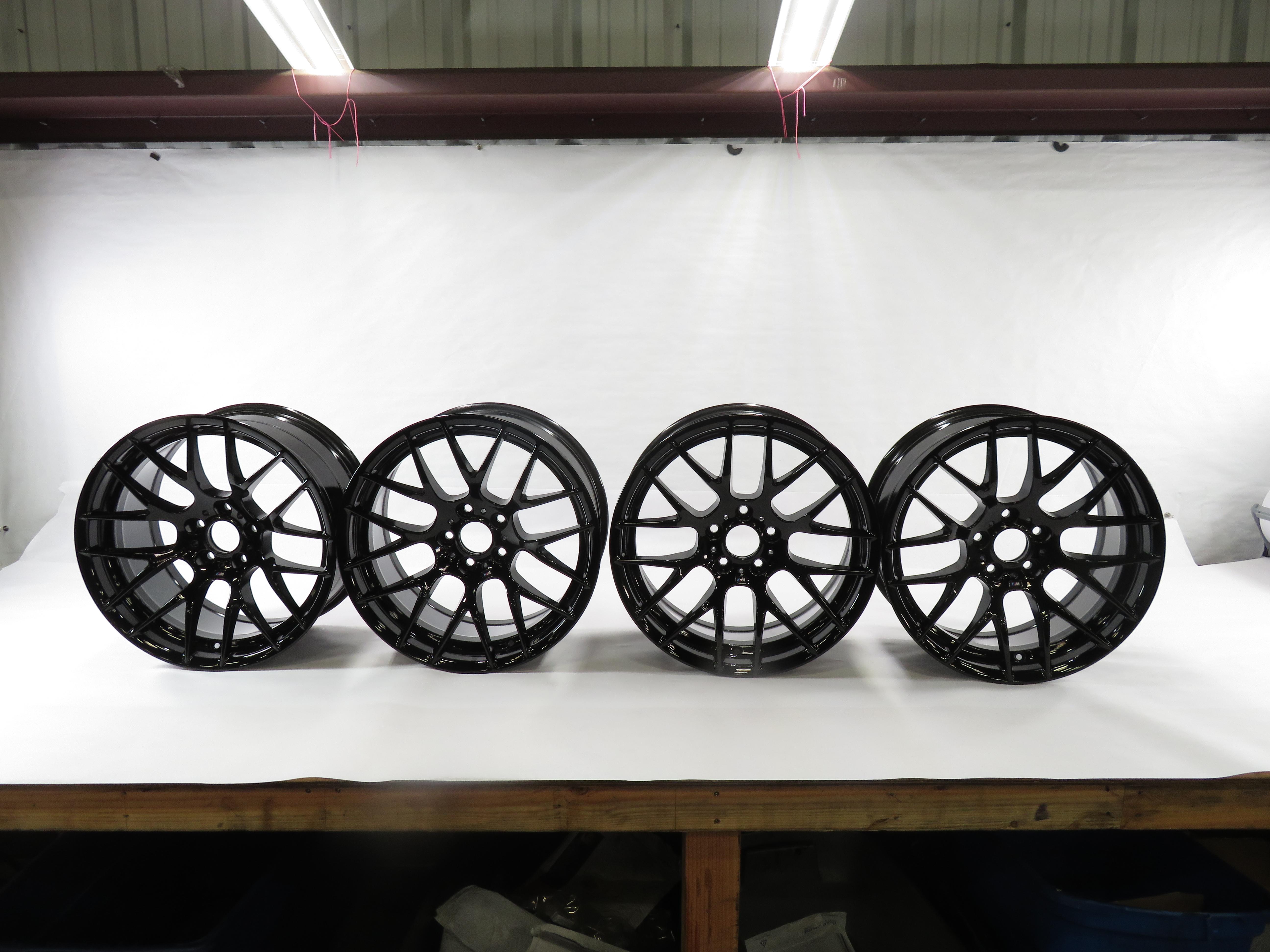 2011-2013 BMW 1M M3 ///M (E82 E90 E91 E92 E93) 19x9 / 19x10 SPOKE WHEEL RIM SET — exact item pictured