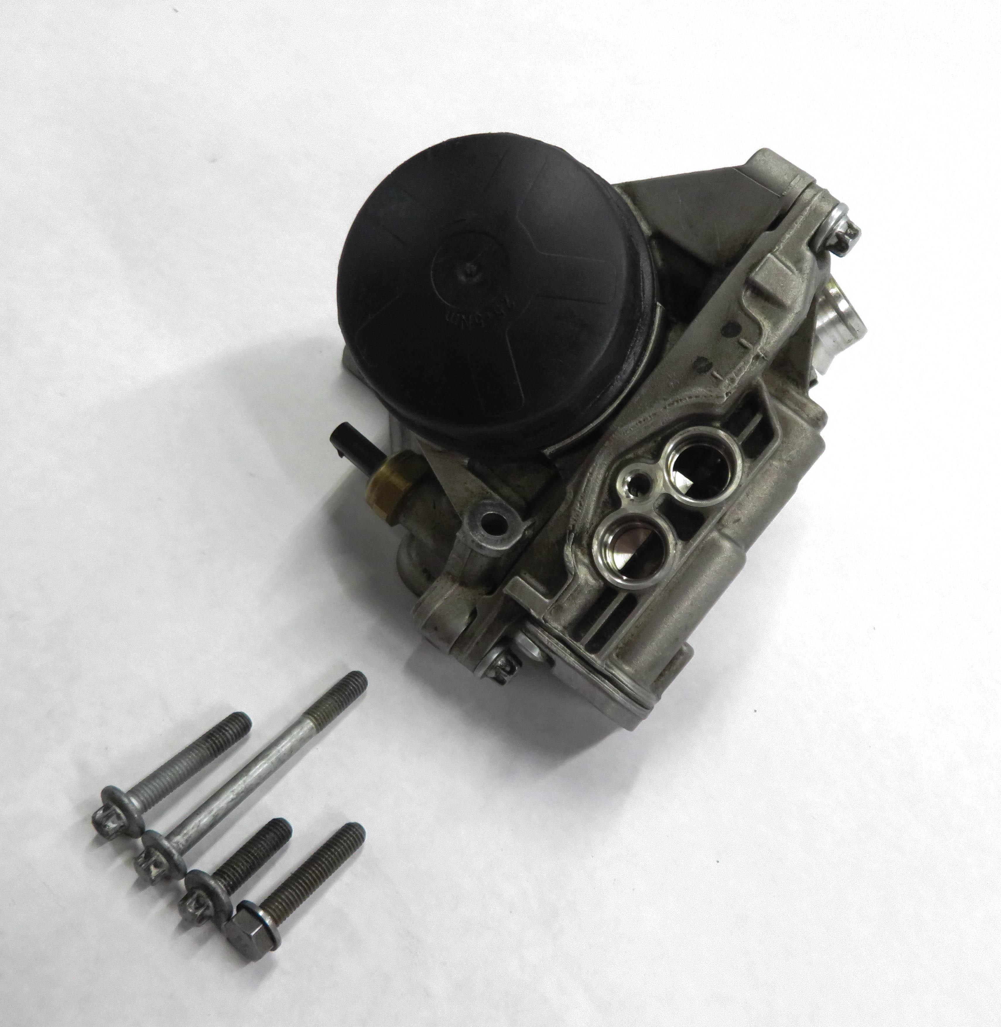 2013 BMW ACTIVEHYBRID 5 - 3.0L N55 TURBO ENGINE MOTOR FLUID OIL FILTER HOUSING — exact item pictured