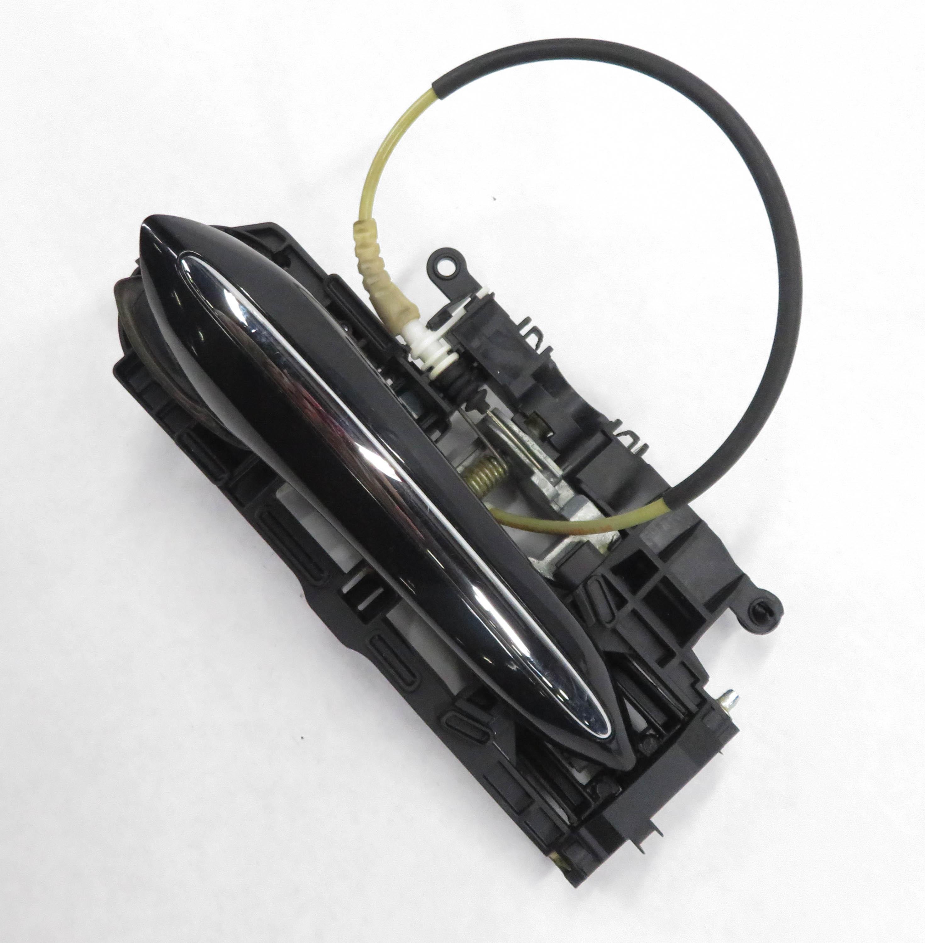2011-2016 BMW 528i 535i 550i M5 (F10) LEFT REAR DOOR HANDLE w/ LIGHT (BLACK) — exact item pictured