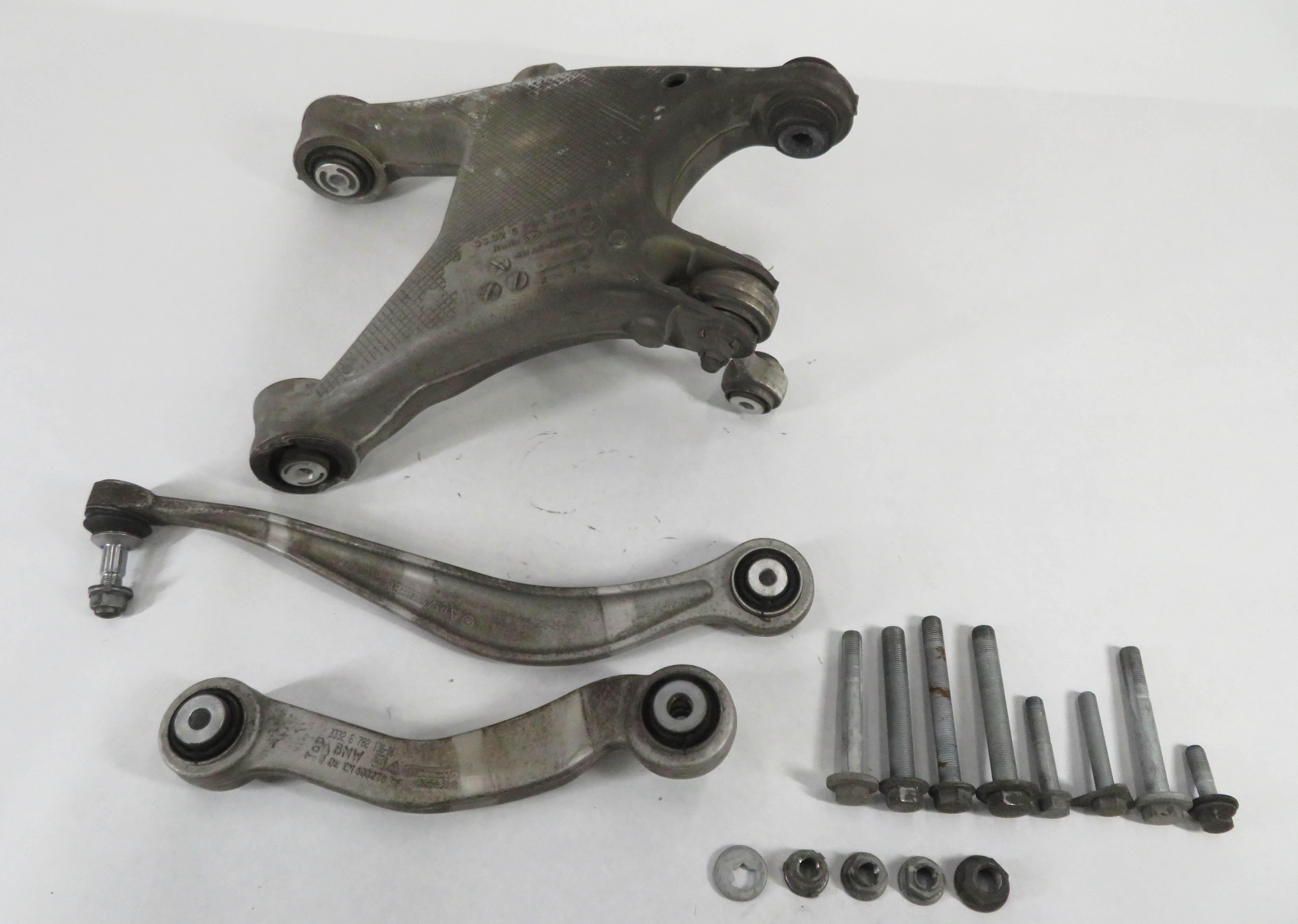 11-19 BMW 535i 550i 640i 650i 740i 750i (F01 F10) RIGHT REAR CONTROL ARM SET-3 — exact item pictured