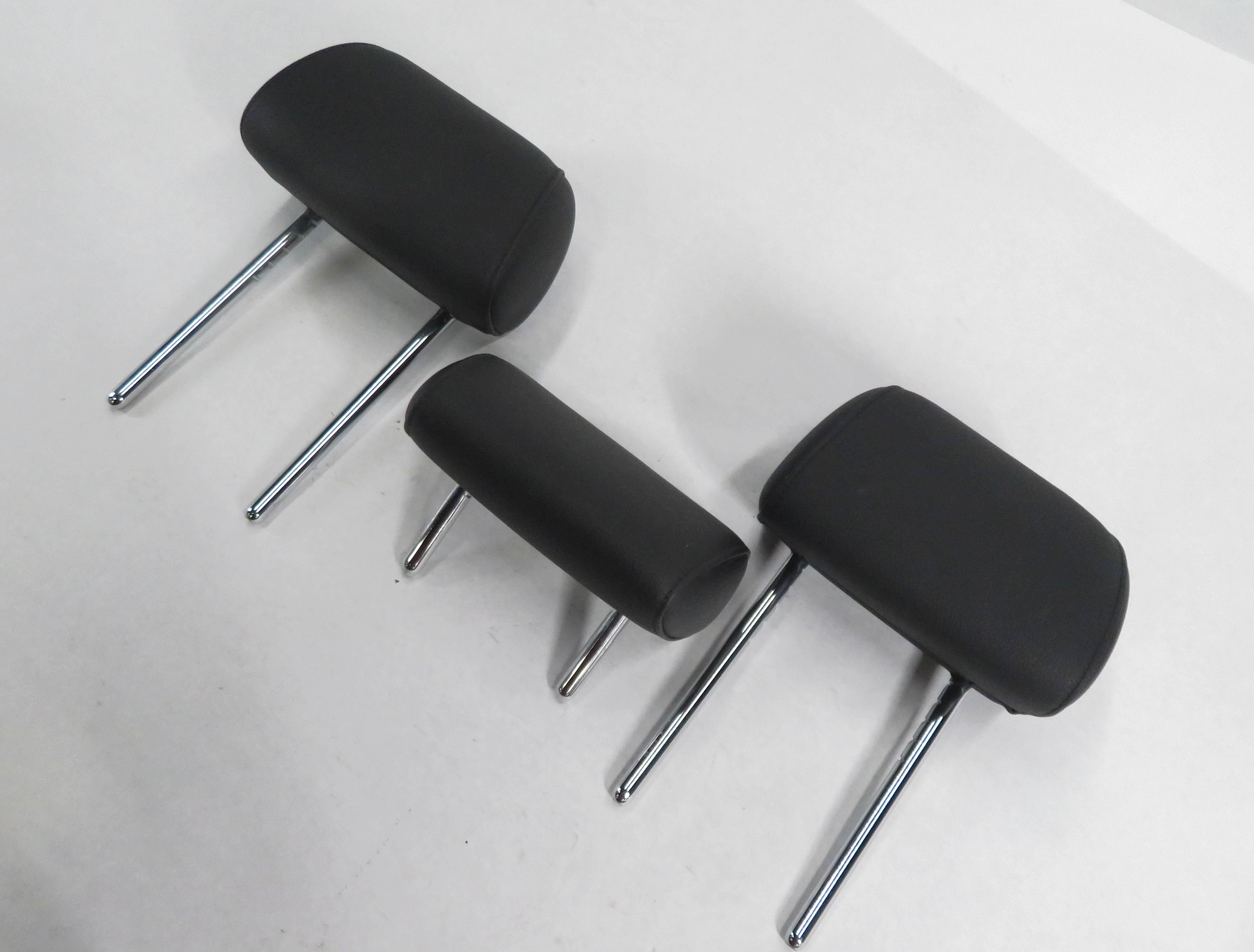 2013 BMW ACTIVEHYBRID 5 - REAR HEADREST HEAD REST SET-3 (BLACK DAKOTA LEATHER) — exact item pictured