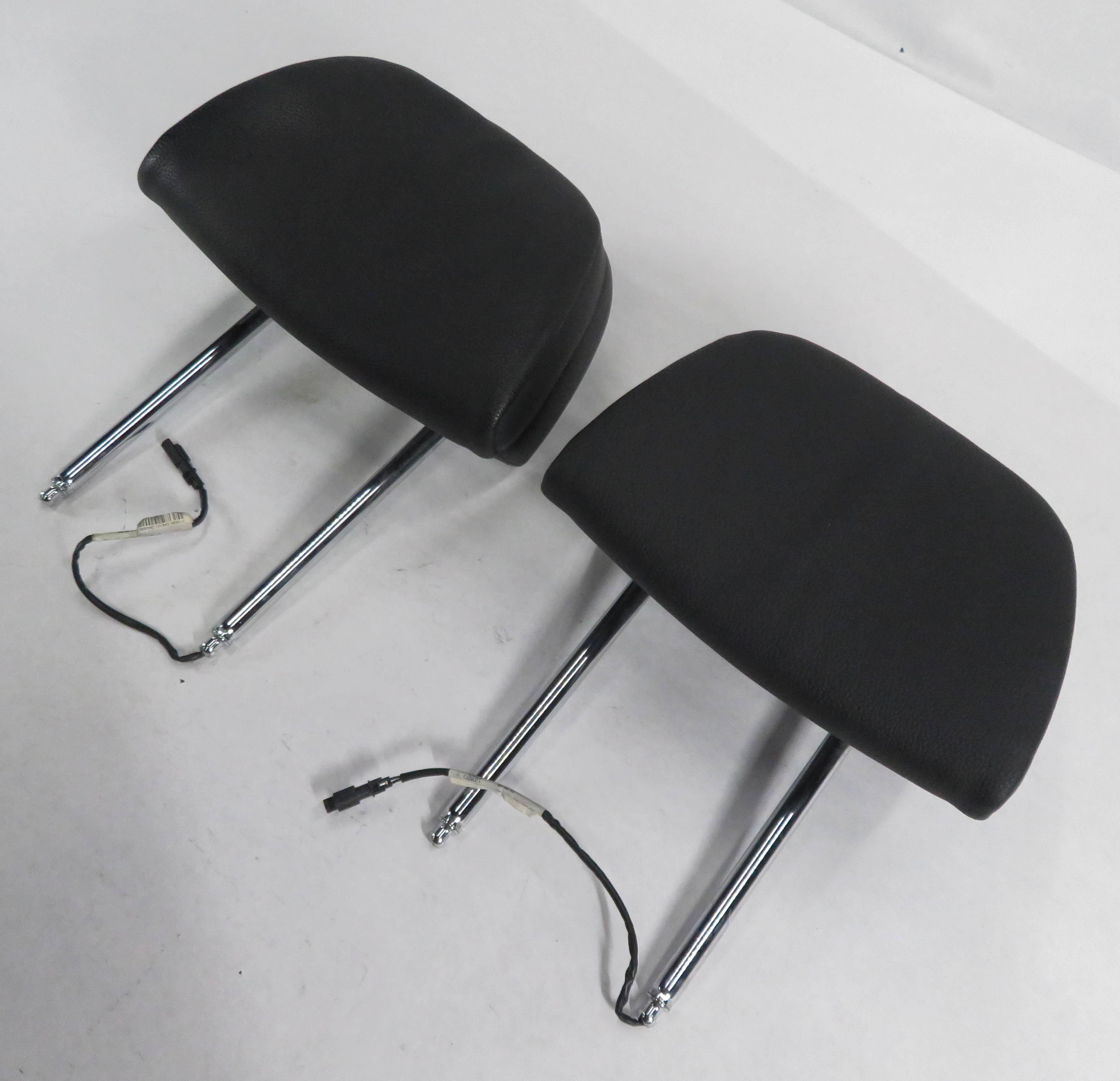 2013 BMW ACTIVEHYBRID 5 - FRONT ACTIVE ELECTRIC COMFORT HEADREST SET-2 (BLACK) — exact item pictured