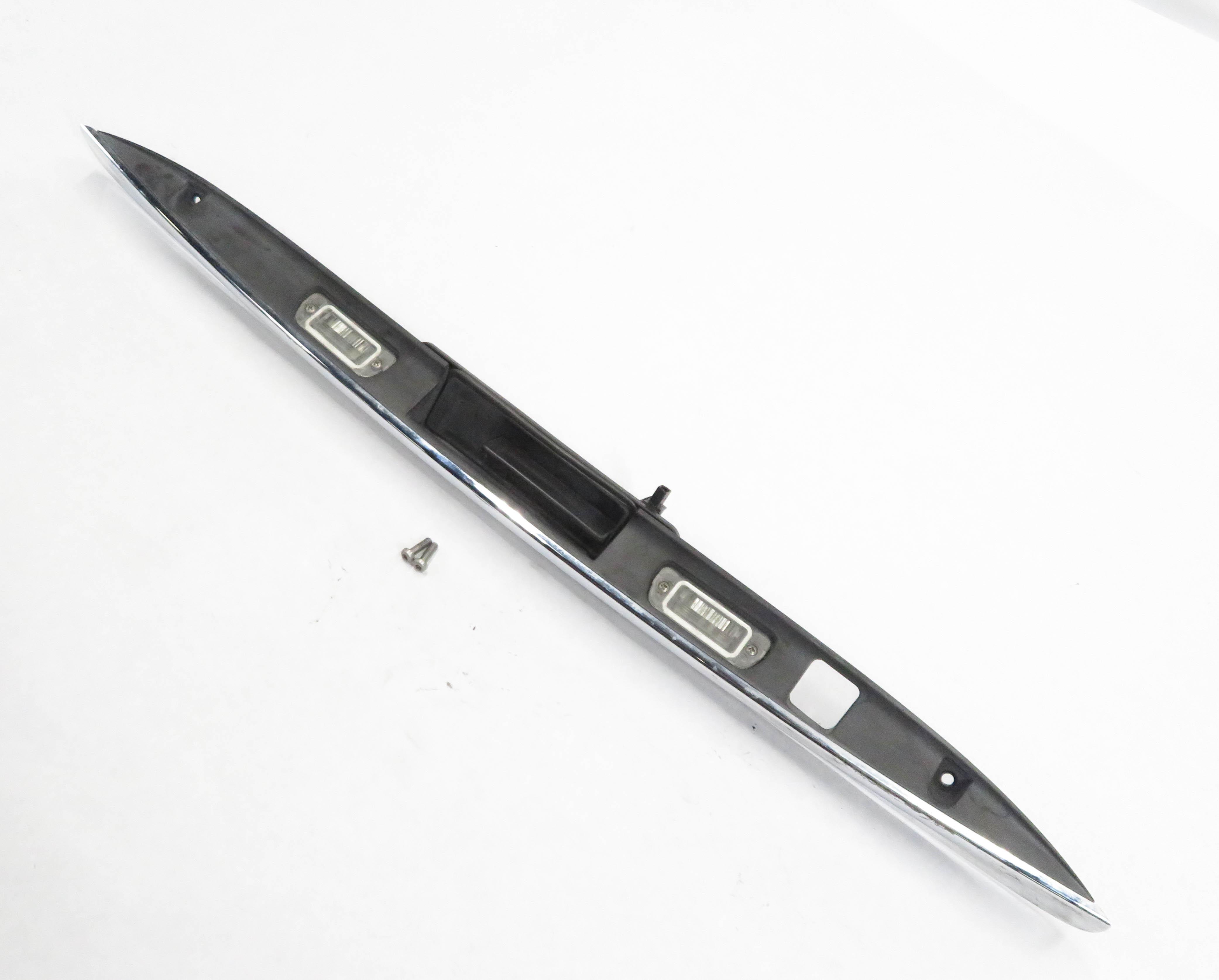 2010 MERCEDES BENZ GL450 (X164) REAR TRUNK HANDLE w/ LICENSE LIGHT (CHROME) — exact item pictured