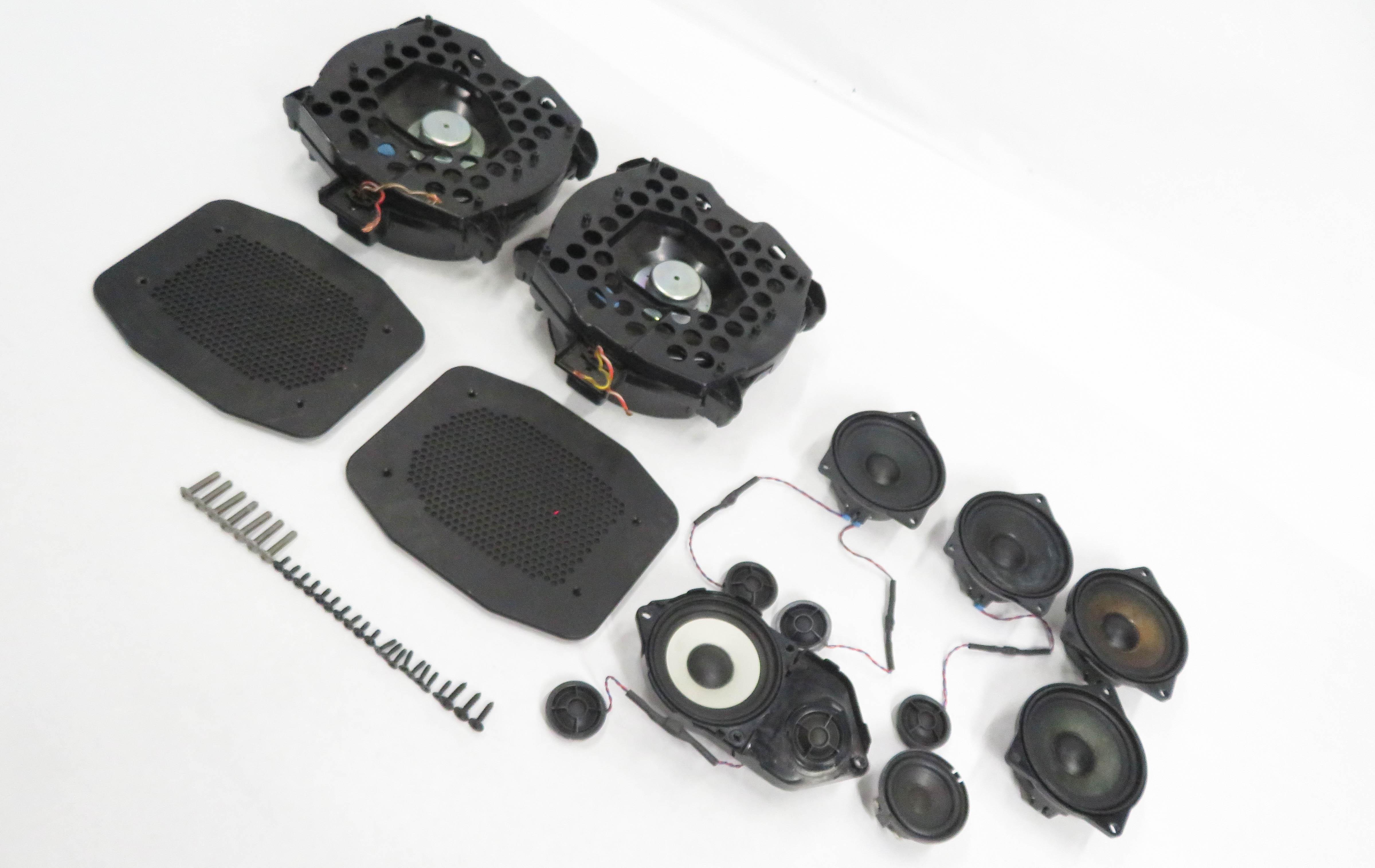 2007 BMW X5 (E70) RADIO STEREO AUDIO MID HIGH TWEETER SUB WOOFER SPEAKER SET-12 — exact item pictured